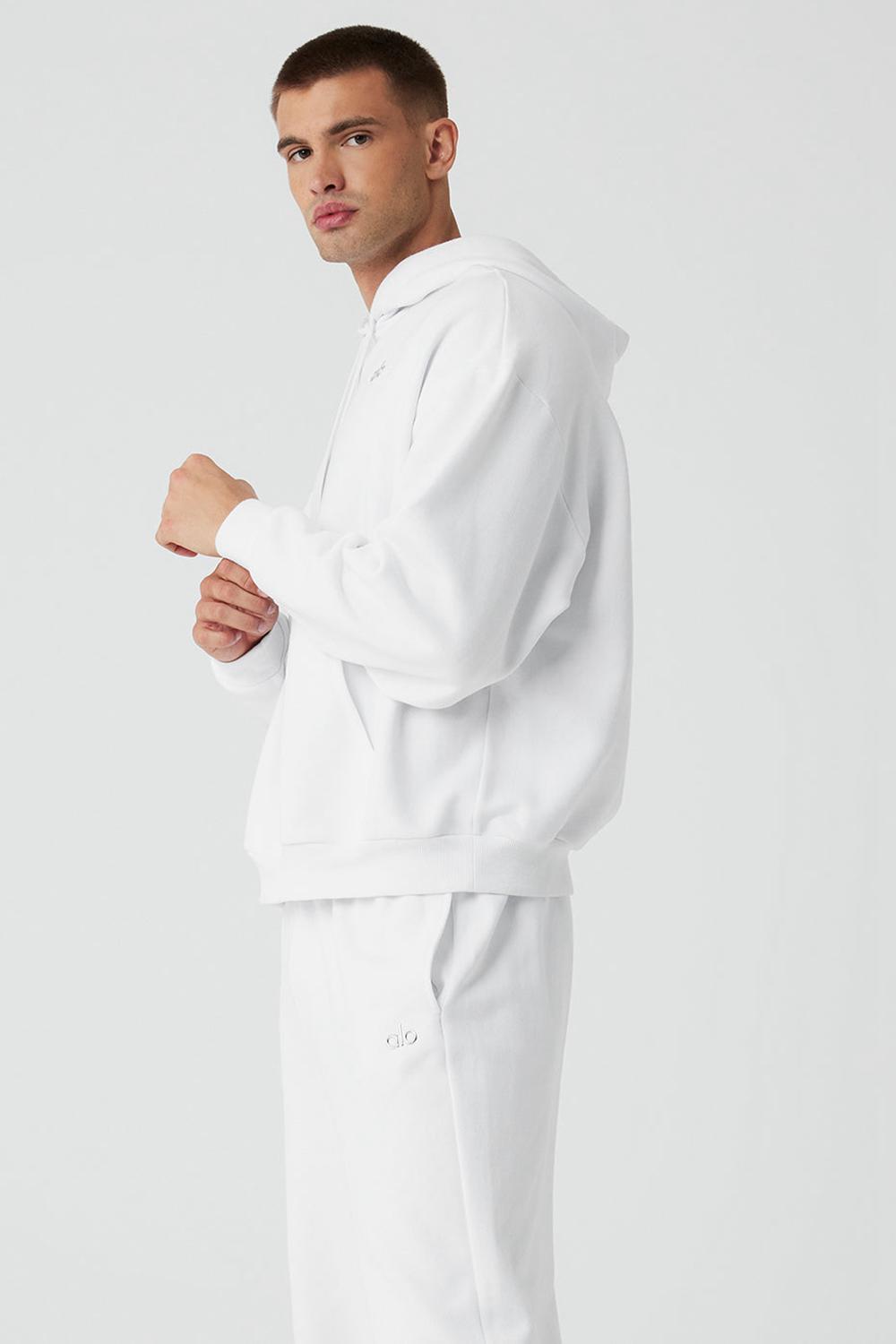 Sudadera con Capucha Alo Yoga Accolade Hombre Blancas | España  PWMV-09831