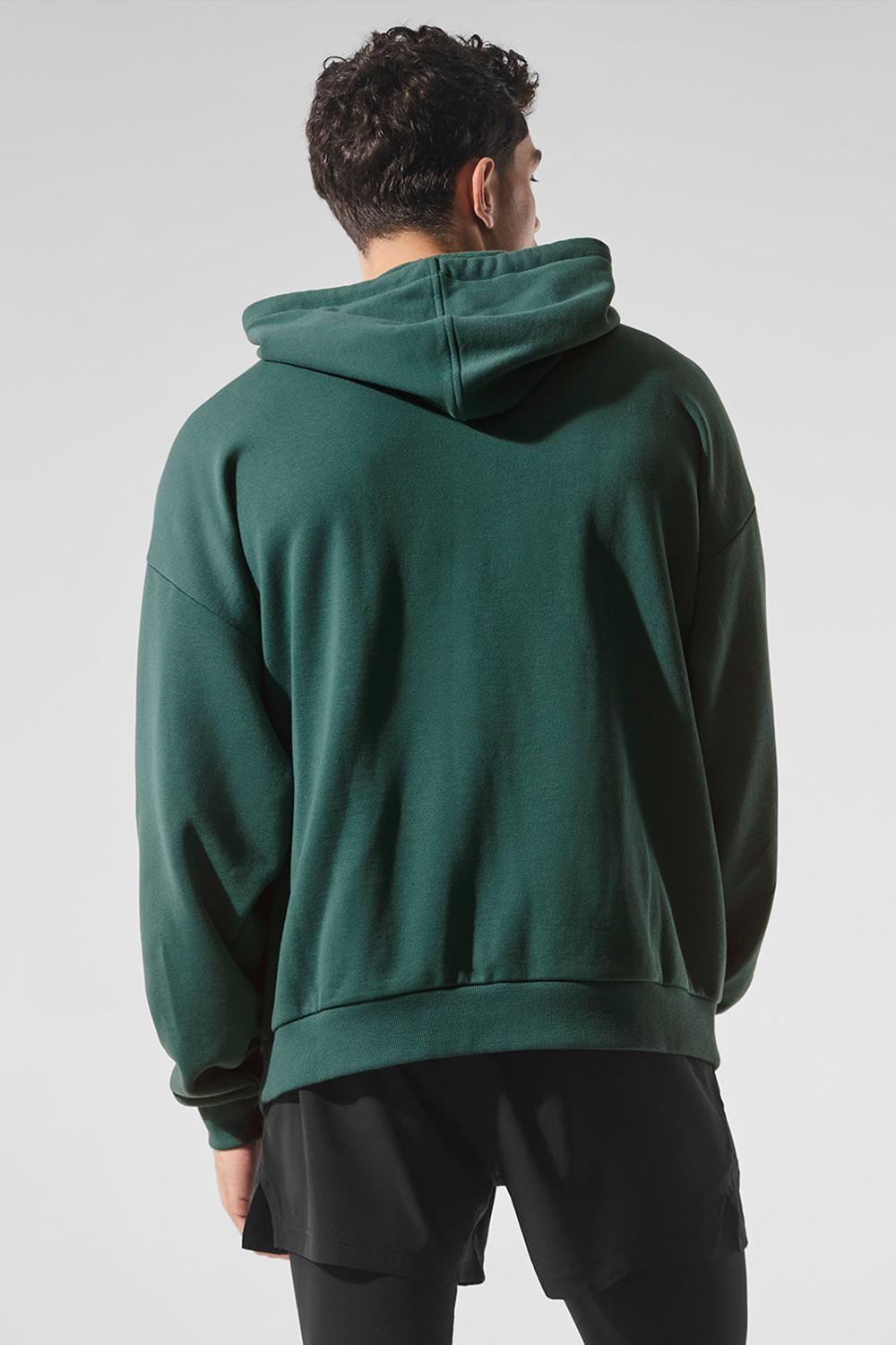 Sudadera con Capucha Alo Yoga Accolade Hombre Winter Ivy | España  XFYO-45893