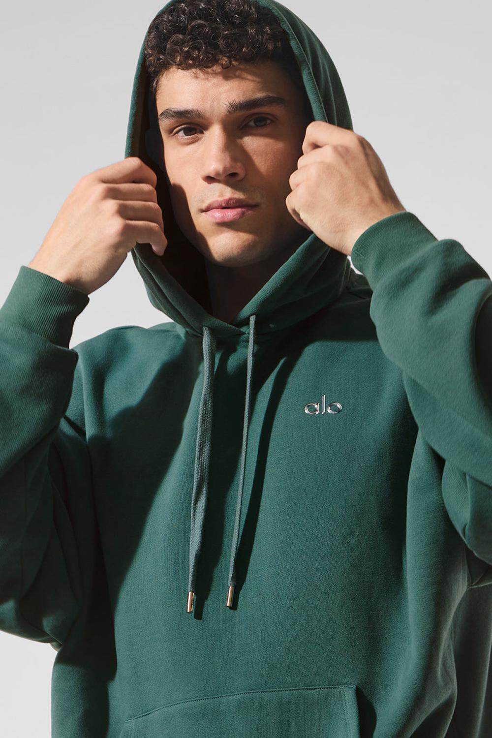 Sudadera con Capucha Alo Yoga Accolade Hombre Winter Ivy | España  XFYO-45893
