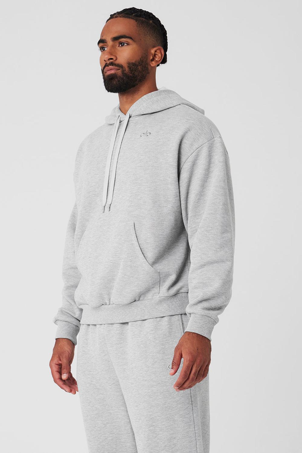 Sudadera con Capucha Alo Yoga Accolade Hombre Gris | España  VNIO-64815