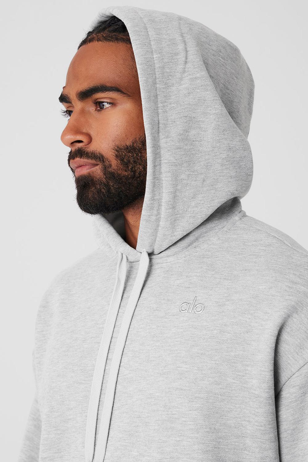 Sudadera con Capucha Alo Yoga Accolade Hombre Gris | España  VNIO-64815
