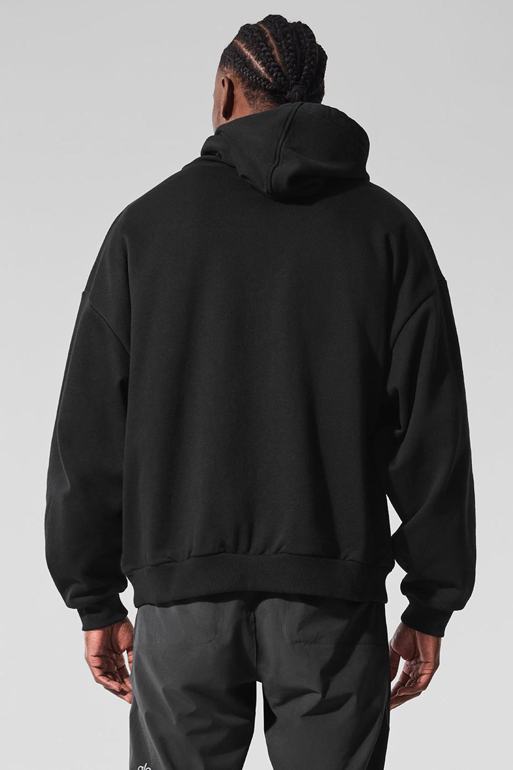 Sudadera con Capucha Alo Yoga Accolade Hombre Negras | España  WQPO-03782