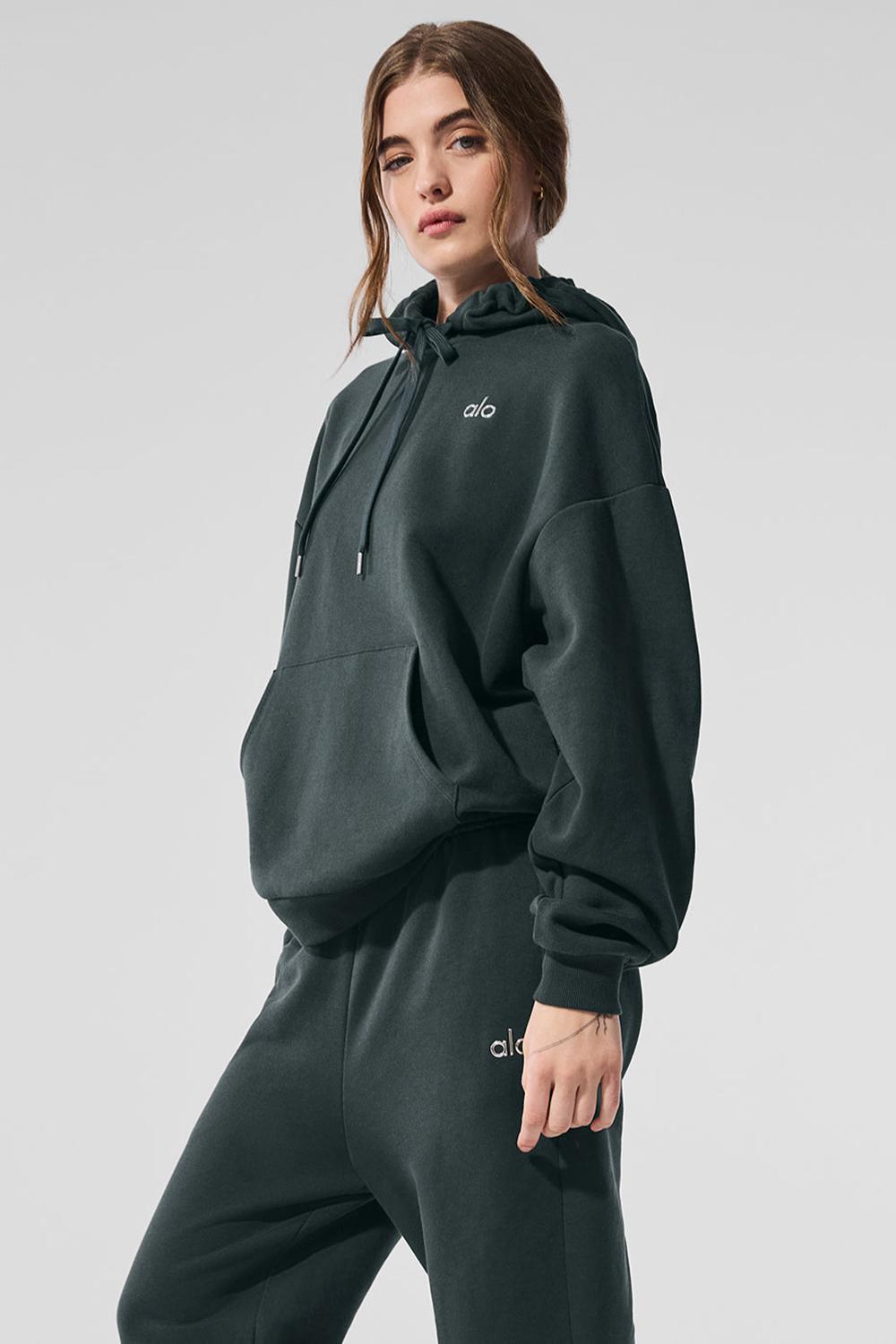 Sudadera con Capucha Alo Yoga Accolade Mujer Verde | España  DLIP-57301