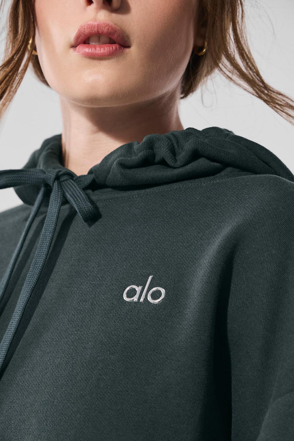 Sudadera con Capucha Alo Yoga Accolade Mujer Verde | España  DLIP-57301