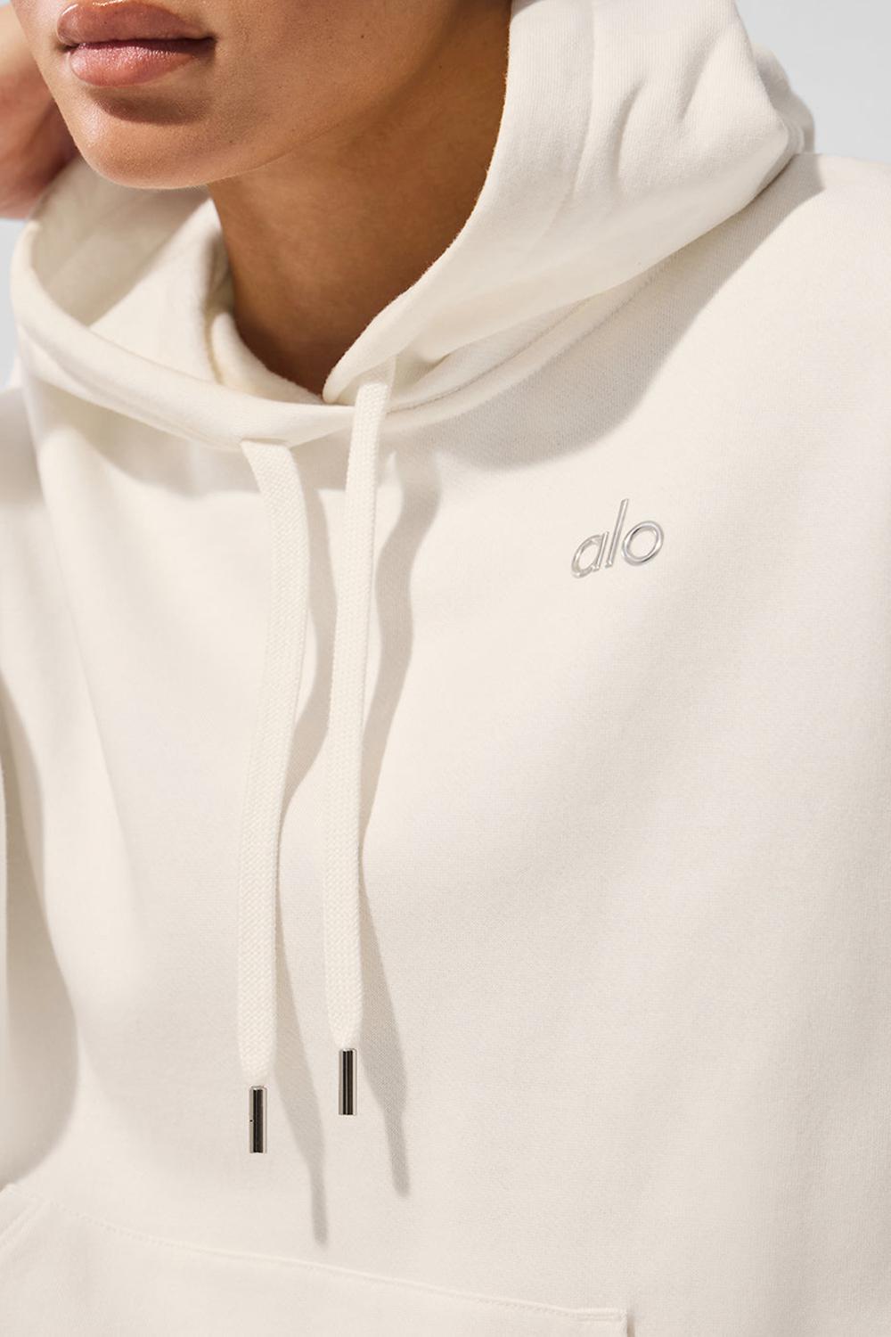 Sudadera con Capucha Alo Yoga Accolade Mujer Ivory | España  OFKP-04862