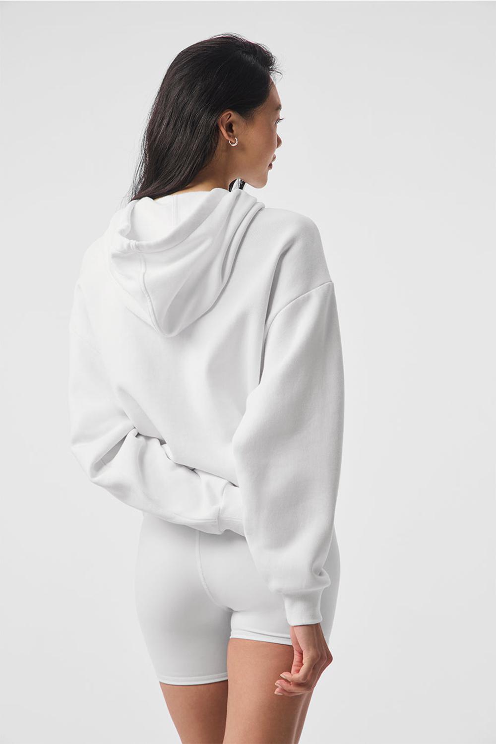 Sudadera con Capucha Alo Yoga Accolade Mujer Blancas | España  CAVM-51326