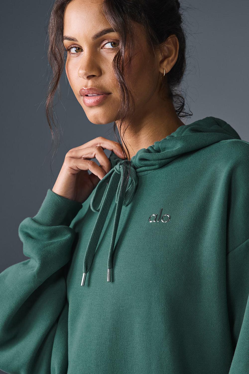 Sudadera con Capucha Alo Yoga Accolade Mujer Winter Ivy | España  XITK-28794