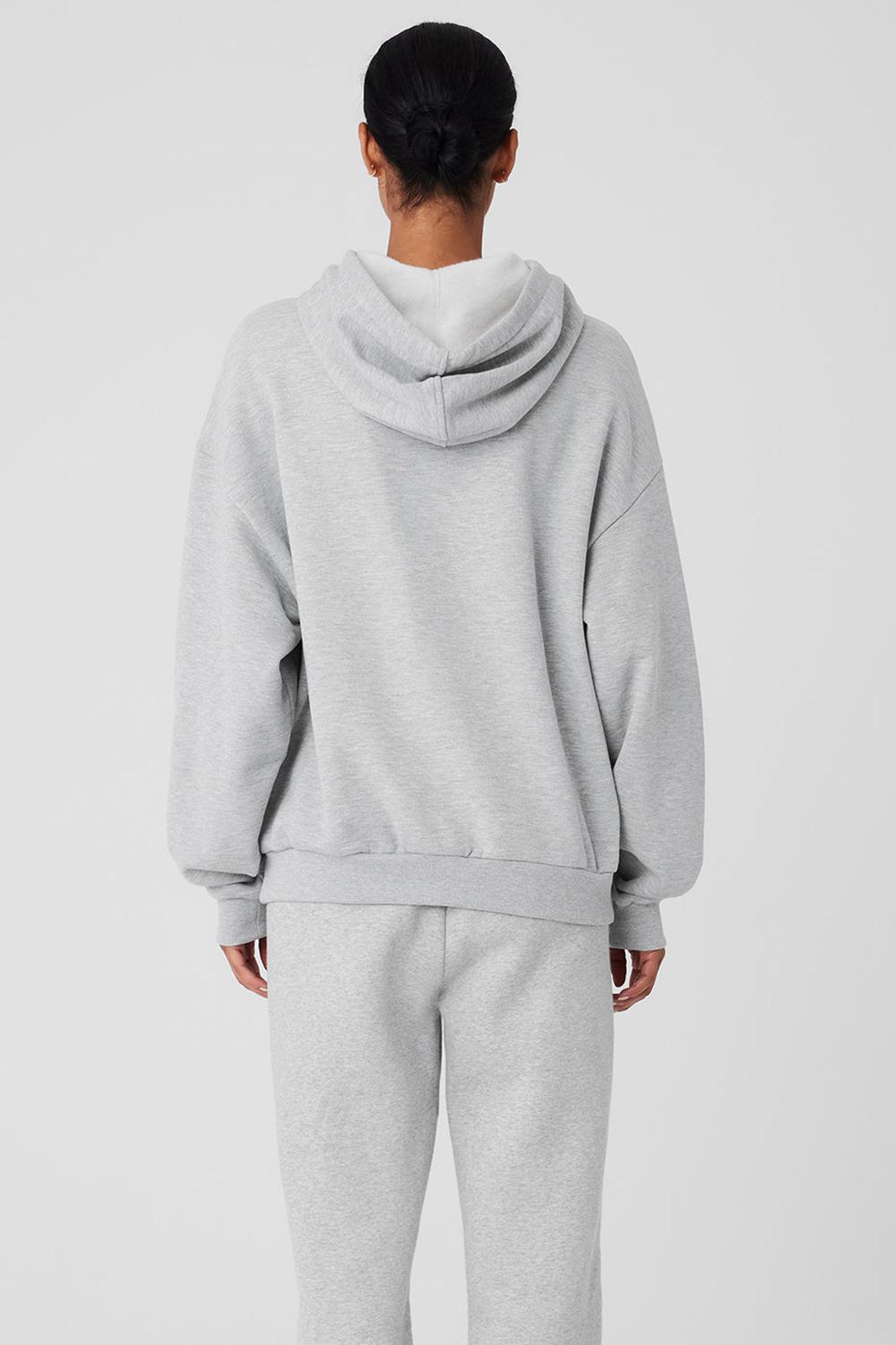 Sudadera con Capucha Alo Yoga Accolade Mujer Gris | España  YNKV-79026