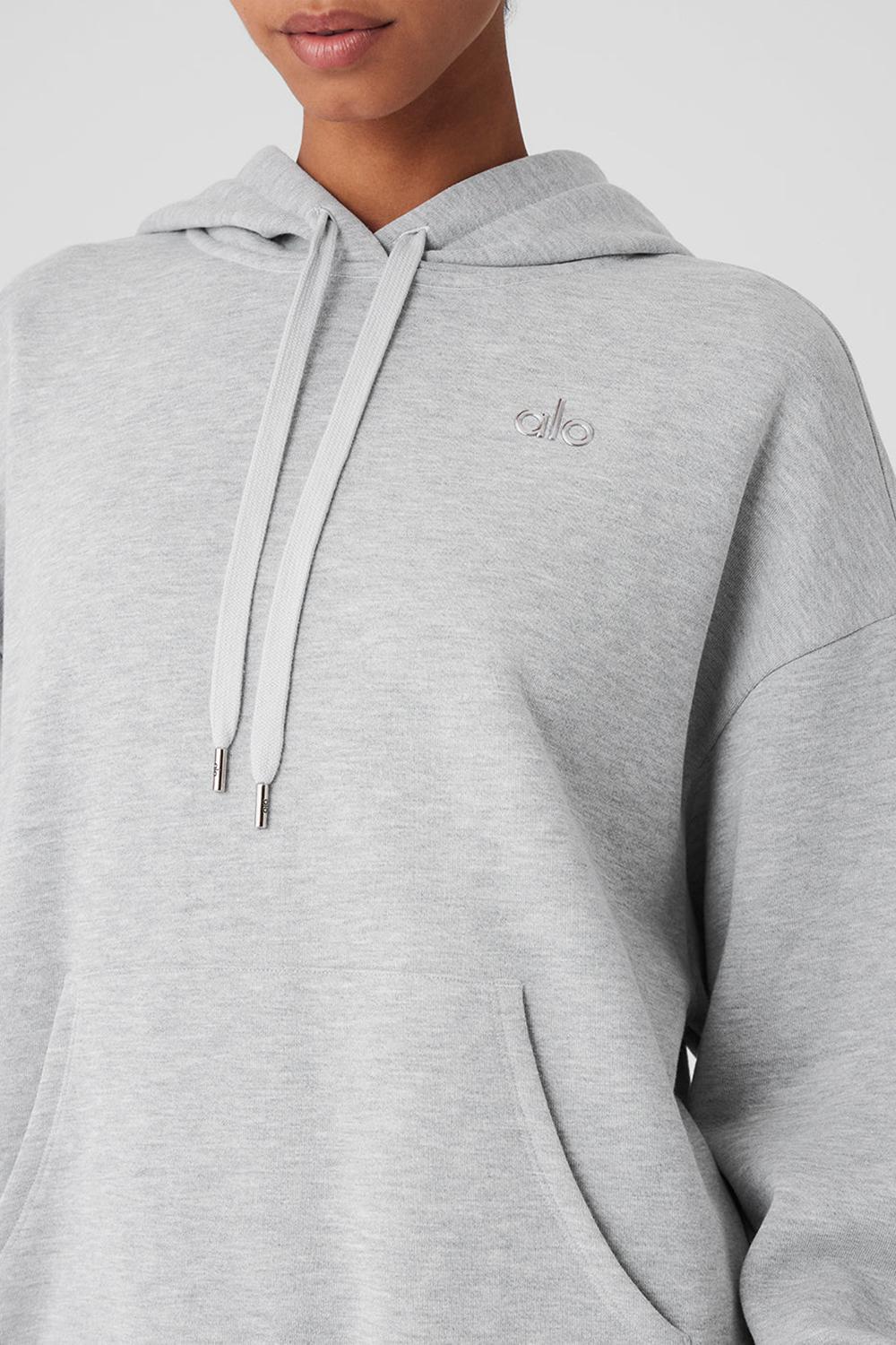 Sudadera con Capucha Alo Yoga Accolade Mujer Gris | España  YNKV-79026