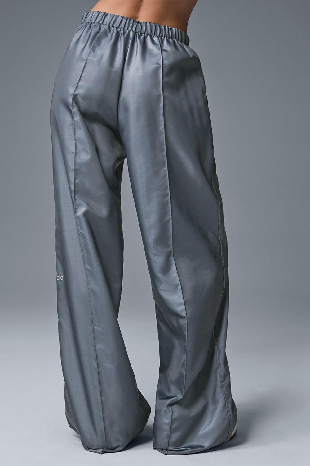Sudadera con Capucha Alo Yoga Afterglow Wide Leg Track Mujer Gris | España  UBEZ-23186