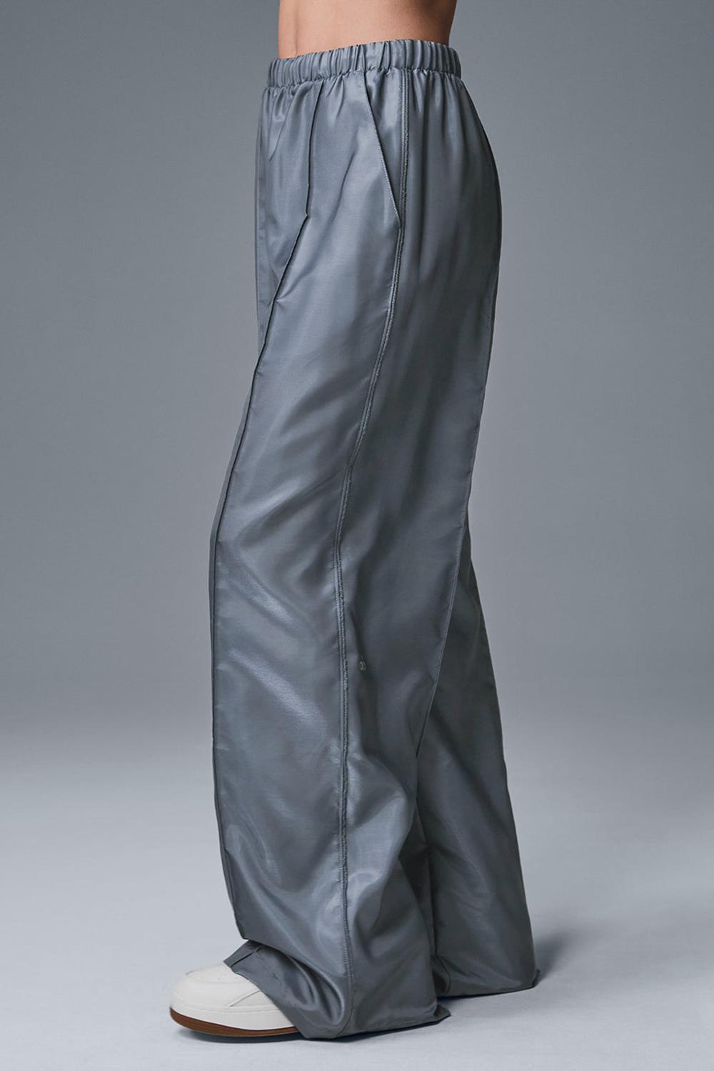 Sudadera con Capucha Alo Yoga Afterglow Wide Leg Track Mujer Gris | España  UBEZ-23186
