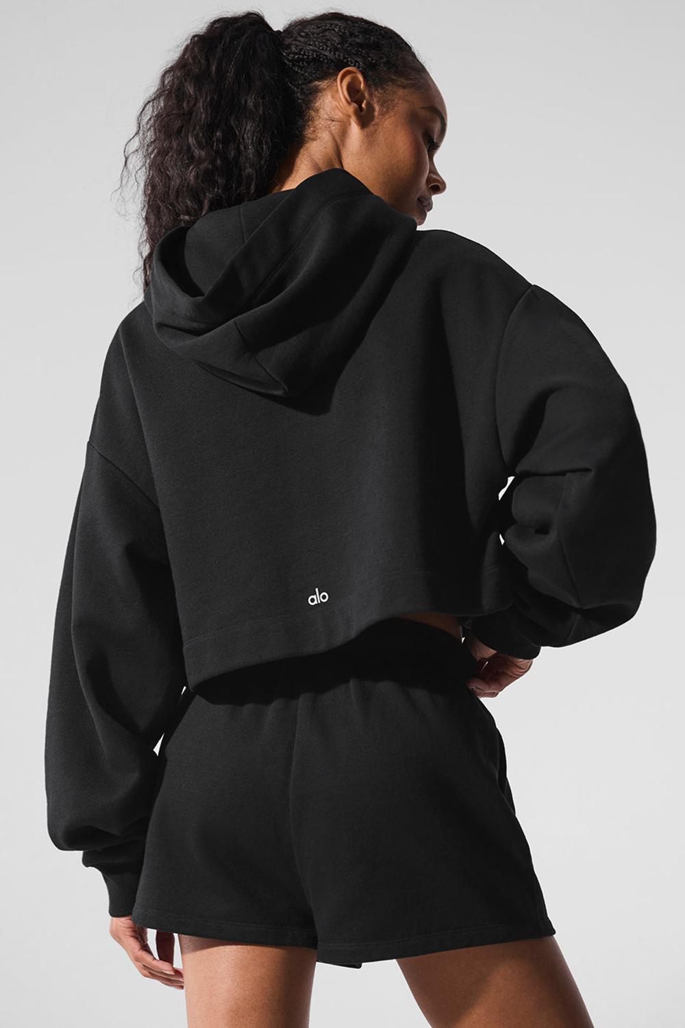 Sudadera con Capucha Alo Yoga Bae Mujer Negras | España  RBXL-53861