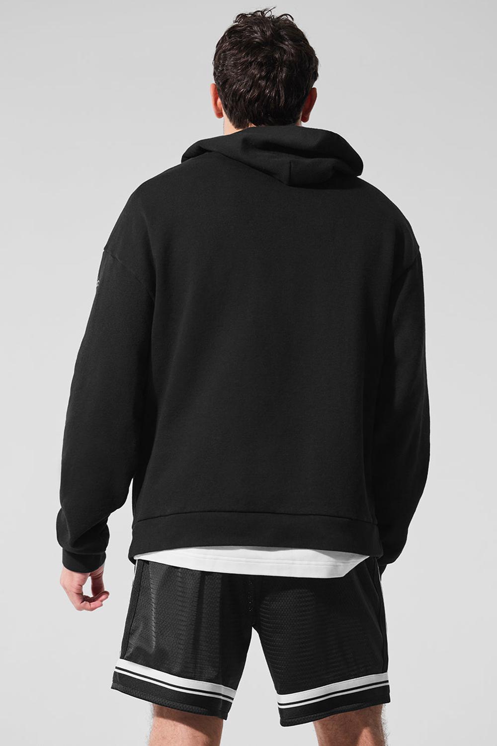 Sudadera con Capucha Alo Yoga Chill Hombre Negras | España  WFIH-82940