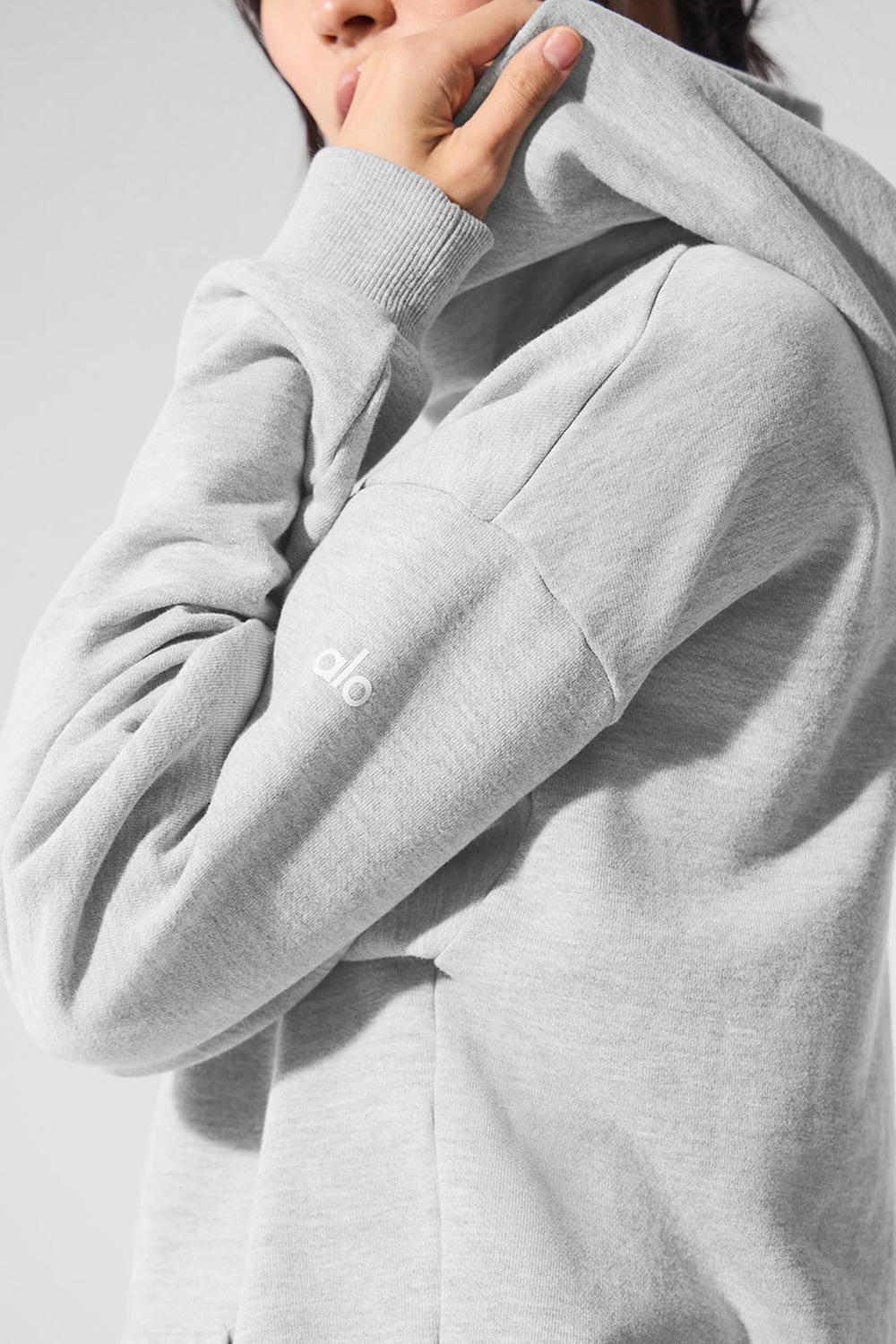 Sudadera con Capucha Alo Yoga Chill Mujer Gris | España  MQIW-08794