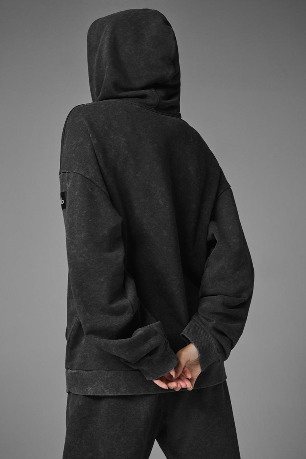 Sudadera con Capucha Alo Yoga Chill Vintage Wash Mujer Negras Azules | España  SKMG-15238
