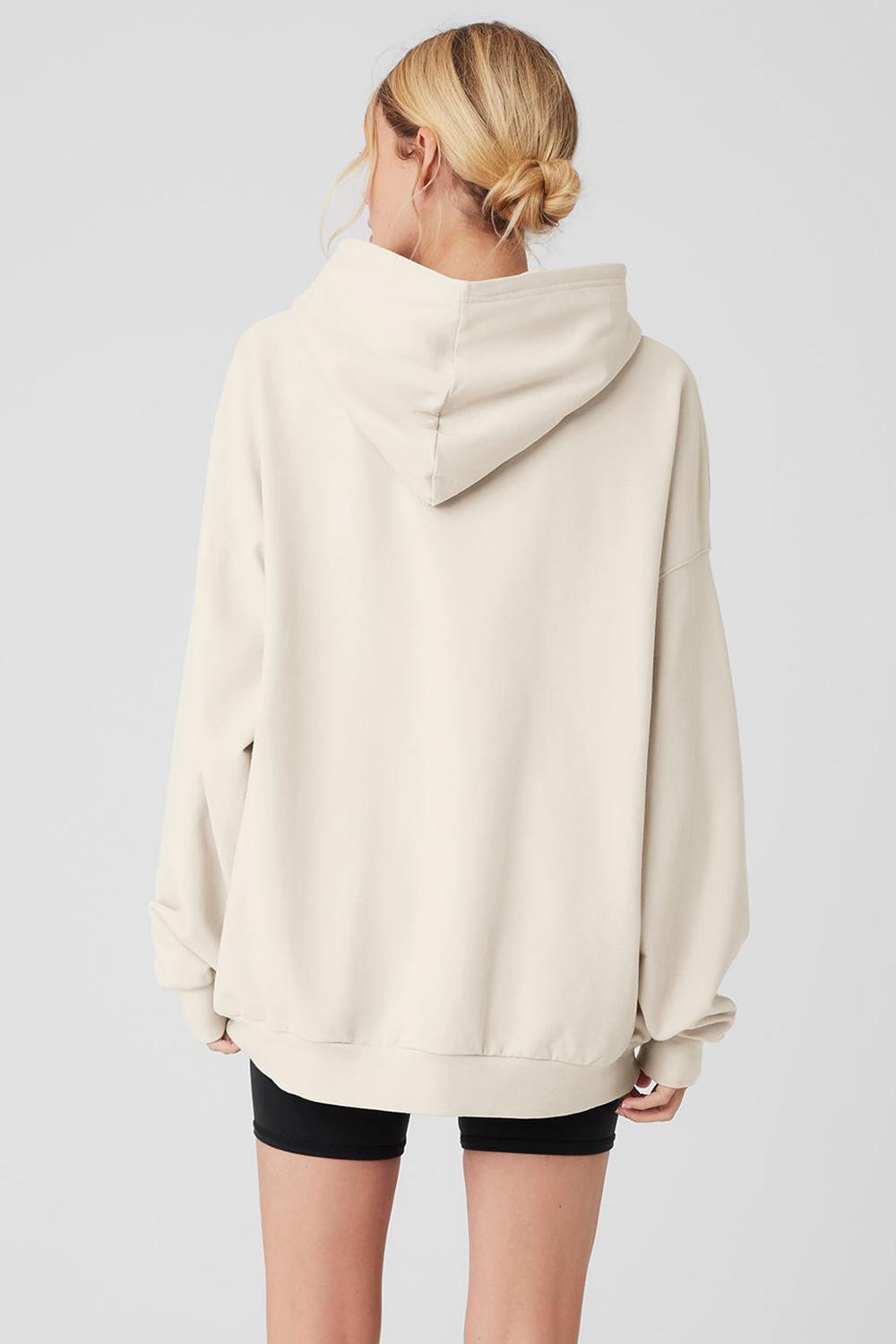 Sudadera con Capucha Alo Yoga Double Take Mujer Bone | España  PJXT-17698