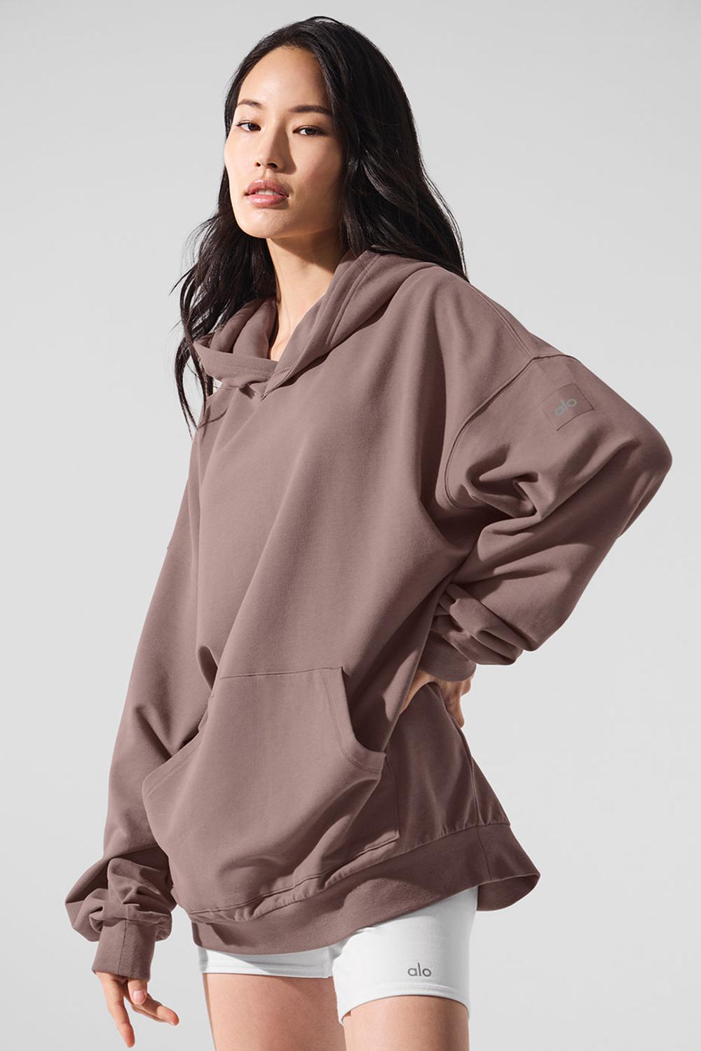 Sudadera con Capucha Alo Yoga Double Take Mujer Mushroom | España  YDMU-89403