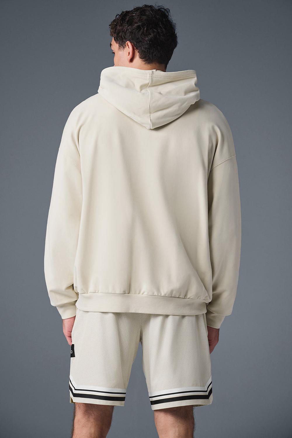 Sudadera con Capucha Alo Yoga Double Take Hombre Bone | España  RFGL-82657