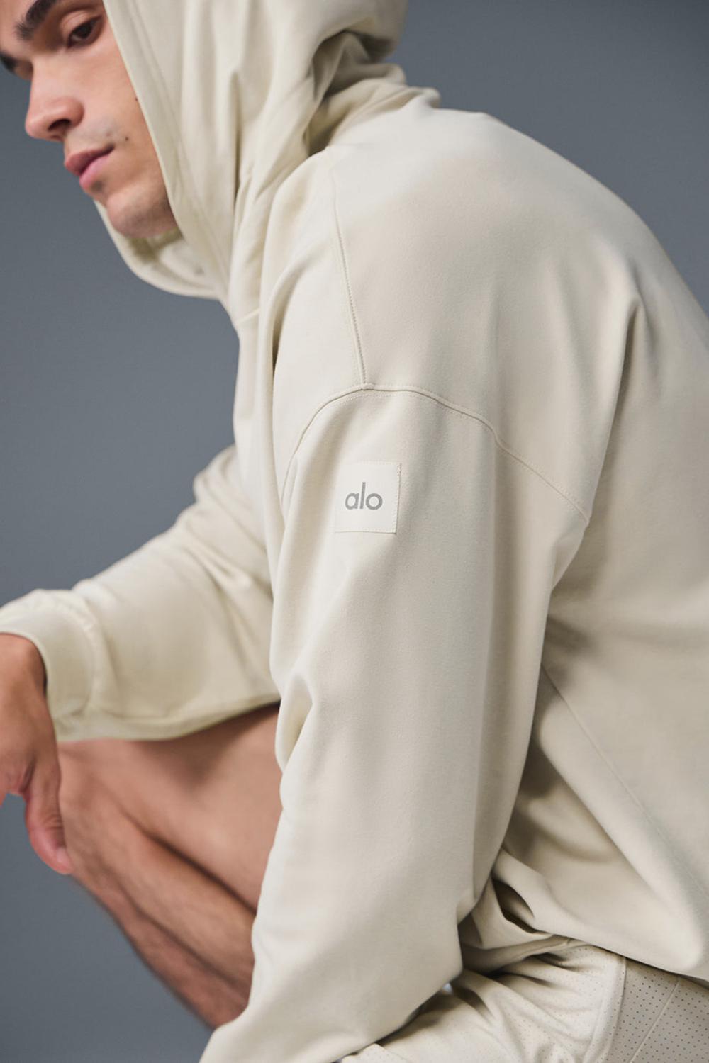 Sudadera con Capucha Alo Yoga Double Take Hombre Bone | España  RFGL-82657