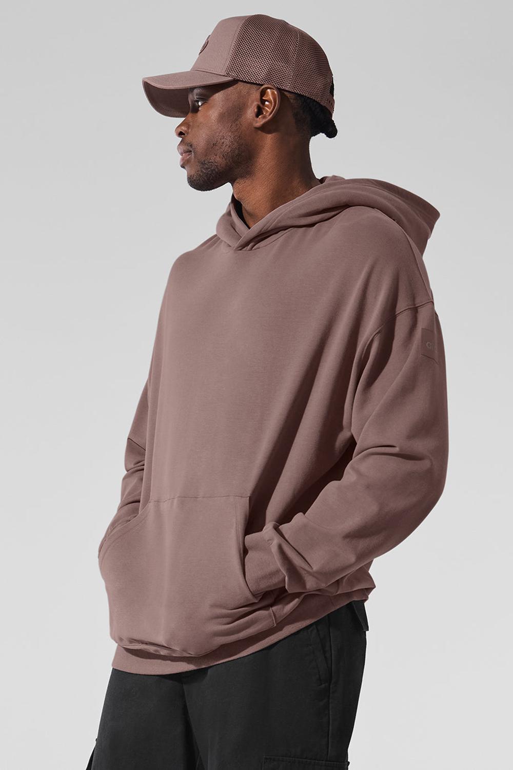 Sudadera con Capucha Alo Yoga Double Take Hombre Mushroom | España  CSVO-49263