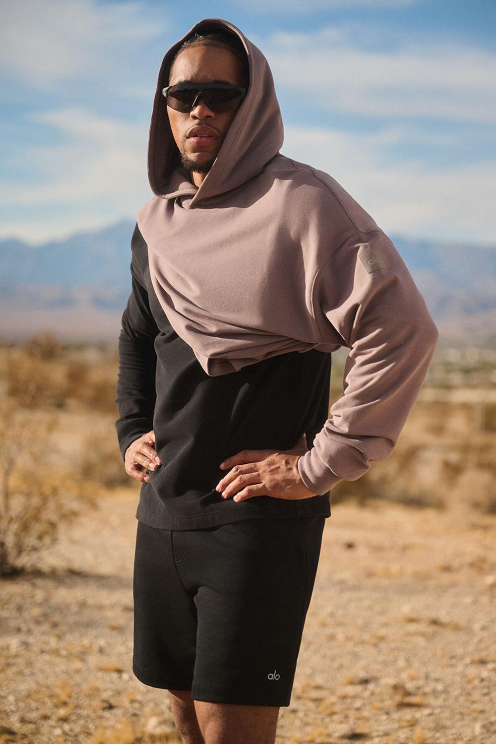 Sudadera con Capucha Alo Yoga Double Take Hombre Mushroom | España  CSVO-49263