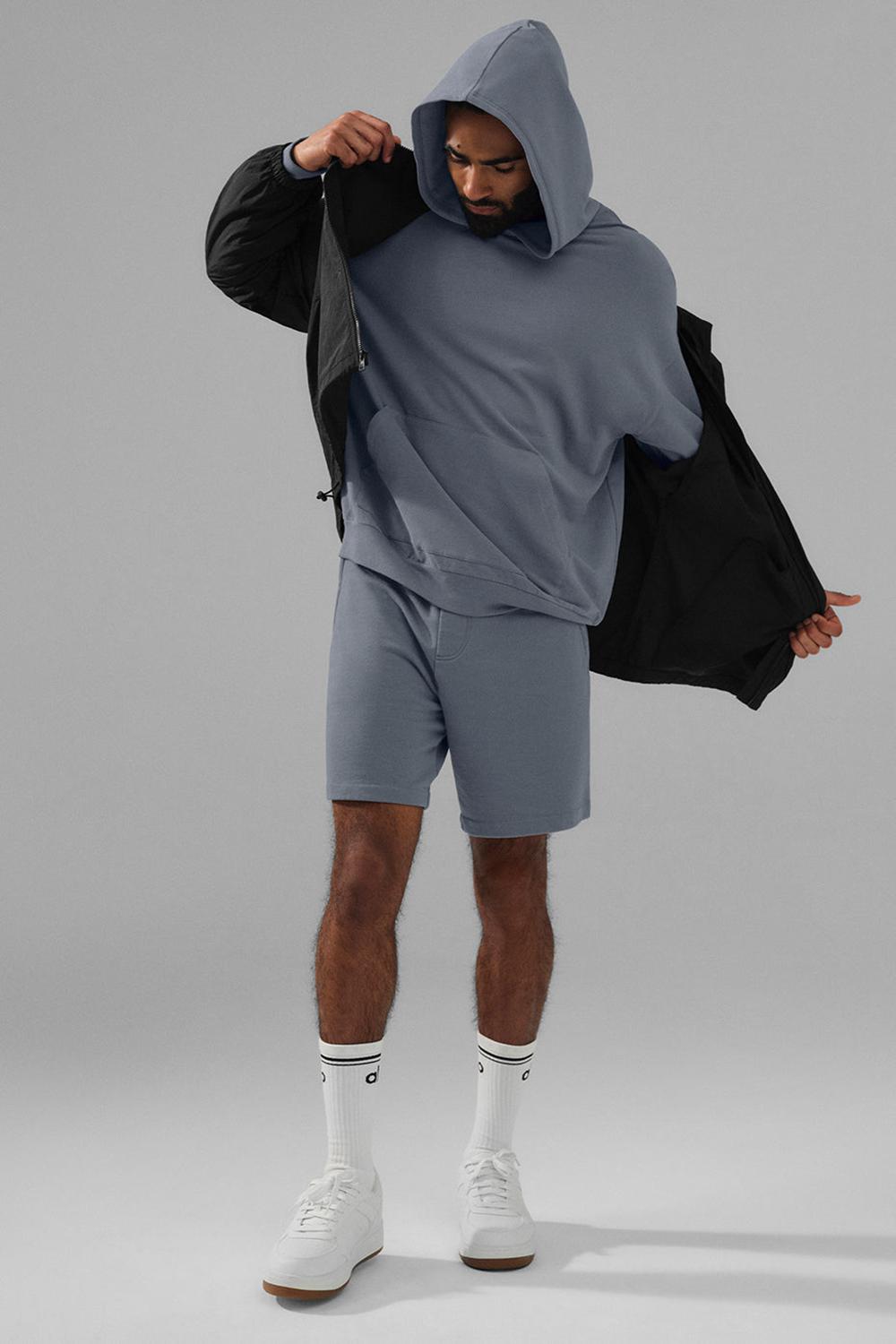 Sudadera con Capucha Alo Yoga Double Take Hombre Gris | España  OVZH-26587
