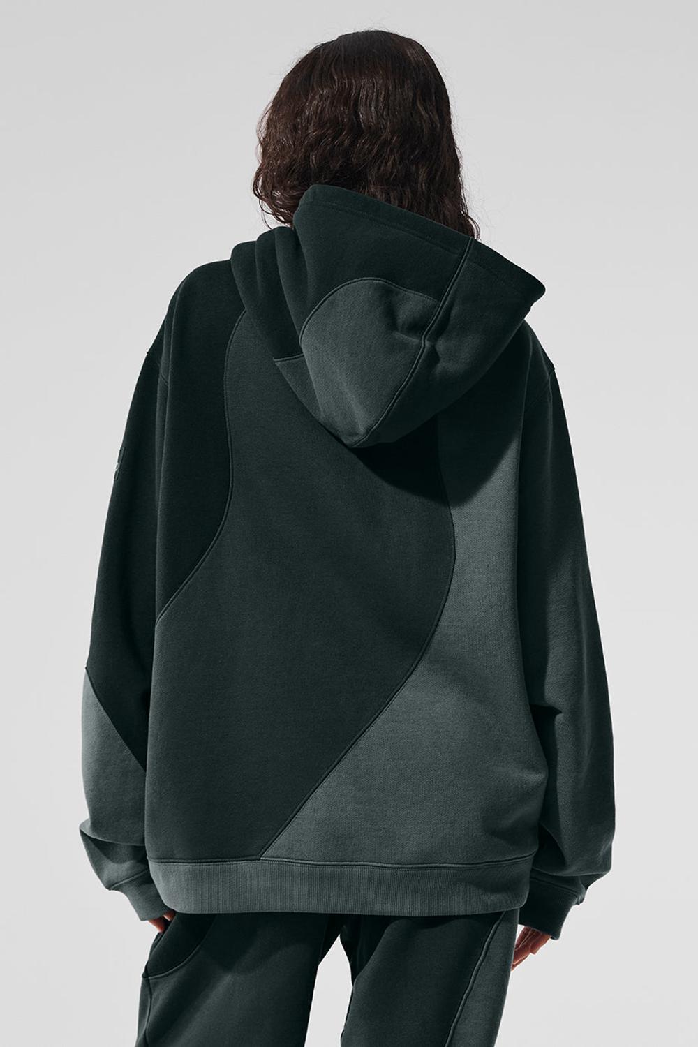 Sudadera con Capucha Alo Yoga Make Waves Mujer Verde | España  NEJU-75603