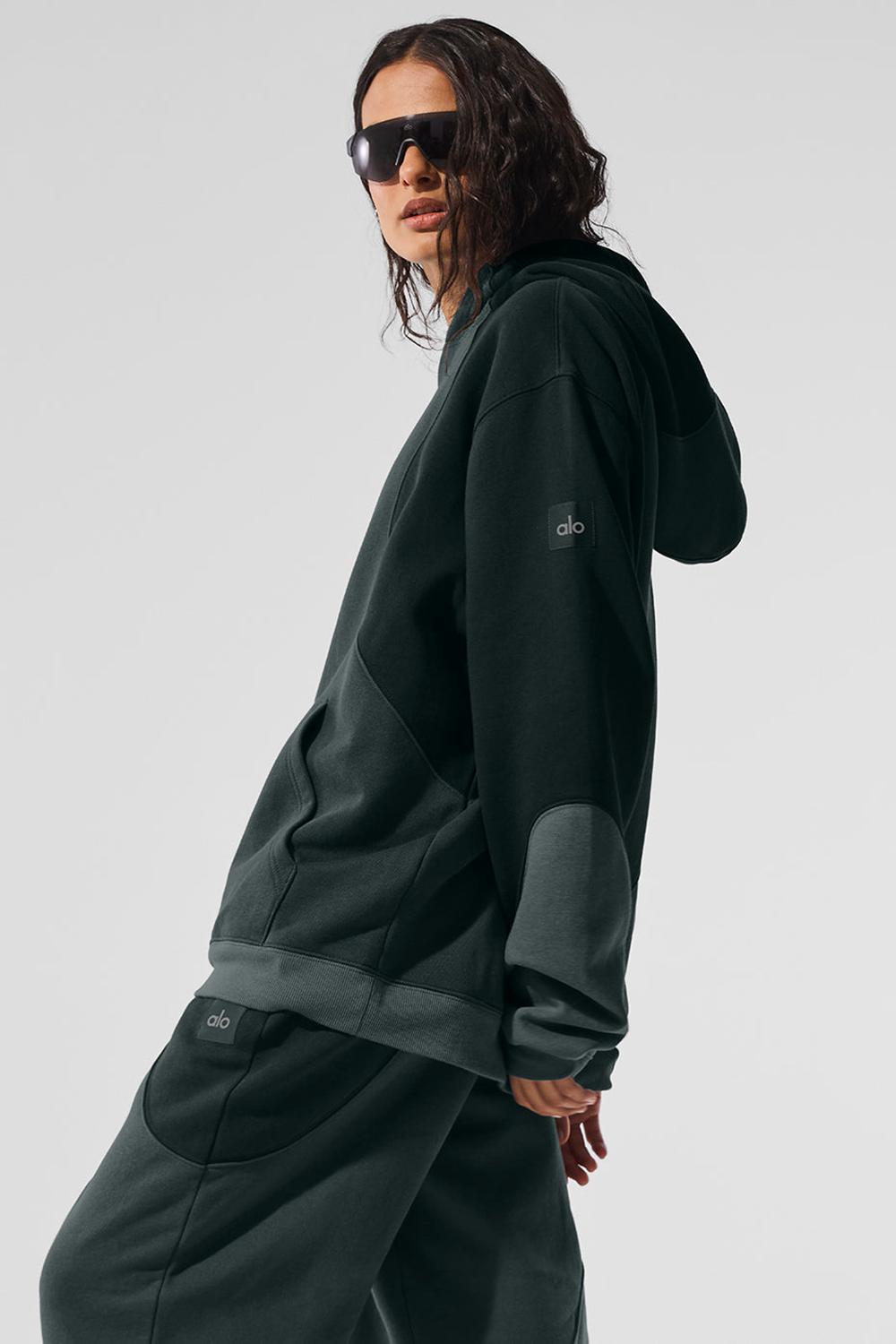 Sudadera con Capucha Alo Yoga Make Waves Mujer Verde | España  NEJU-75603
