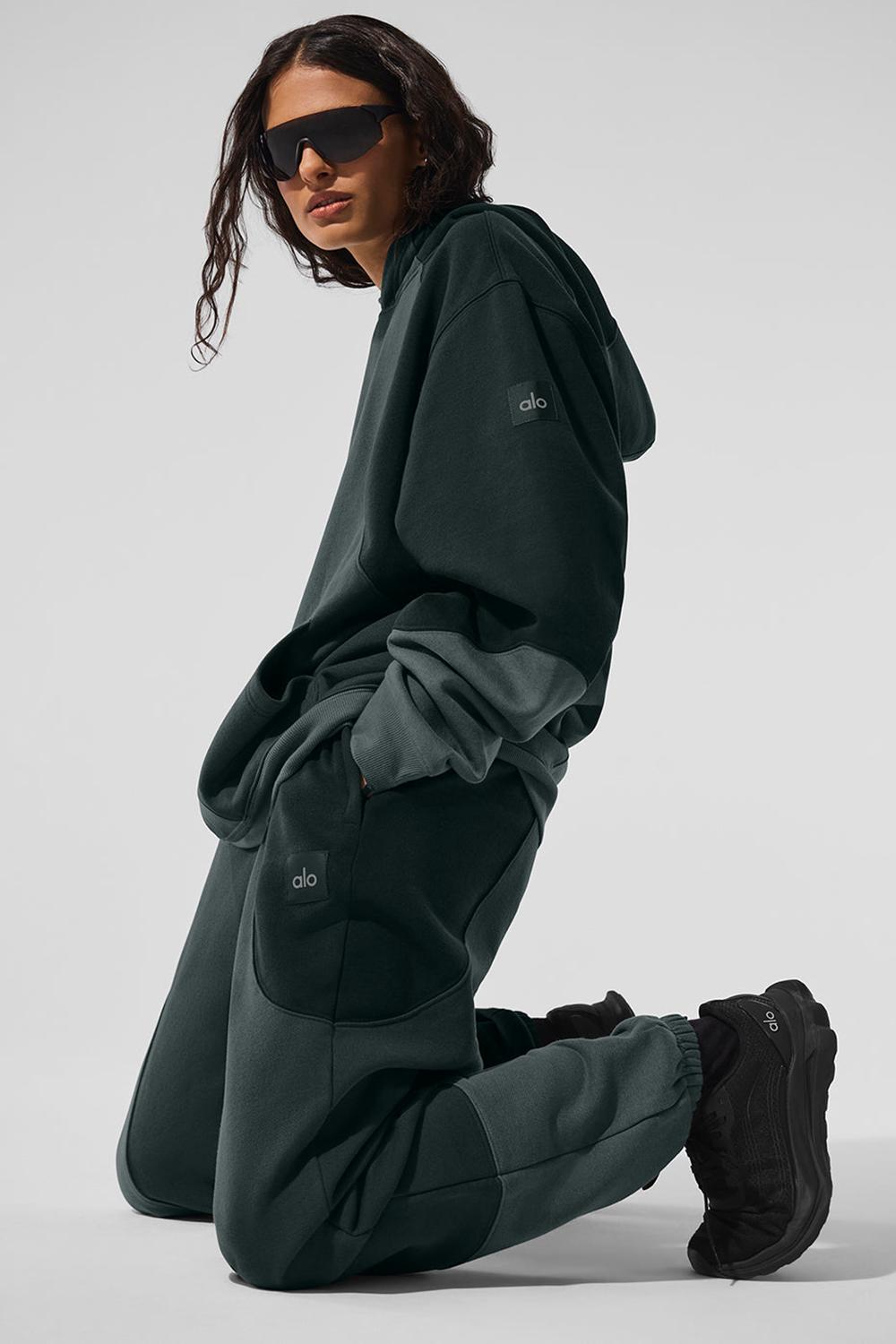 Sudadera con Capucha Alo Yoga Make Waves Mujer Verde | España  NEJU-75603