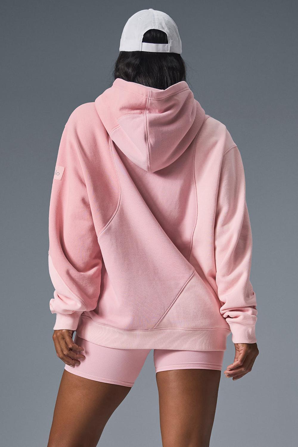 Sudadera con Capucha Alo Yoga Make Waves Mujer Rosas | España  FVJX-62895