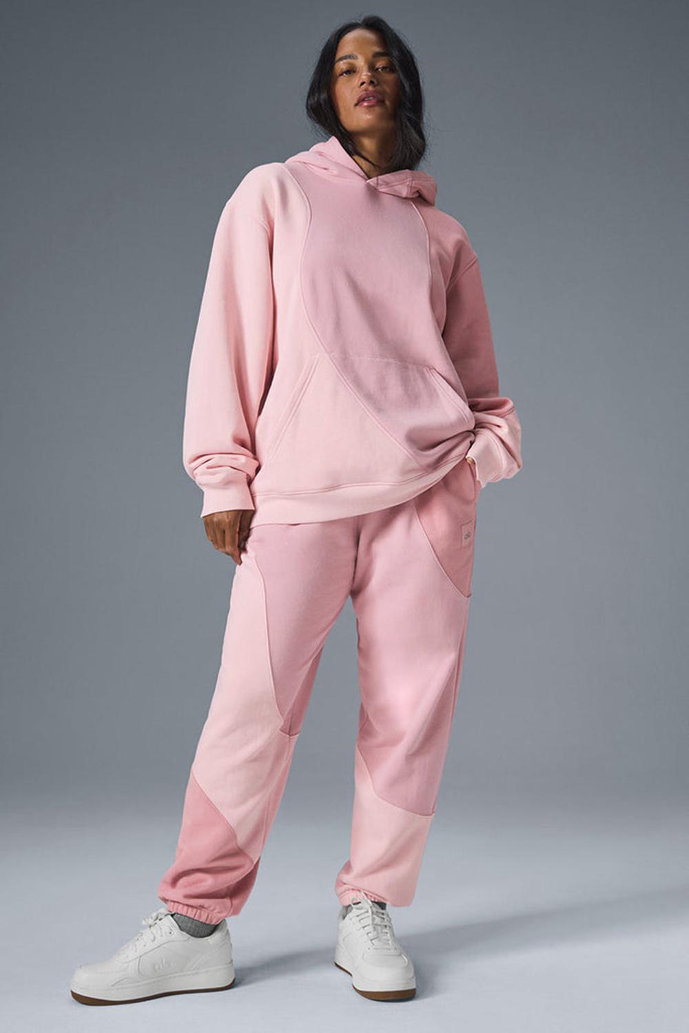 Sudadera con Capucha Alo Yoga Make Waves Mujer Rosas | España  FVJX-62895