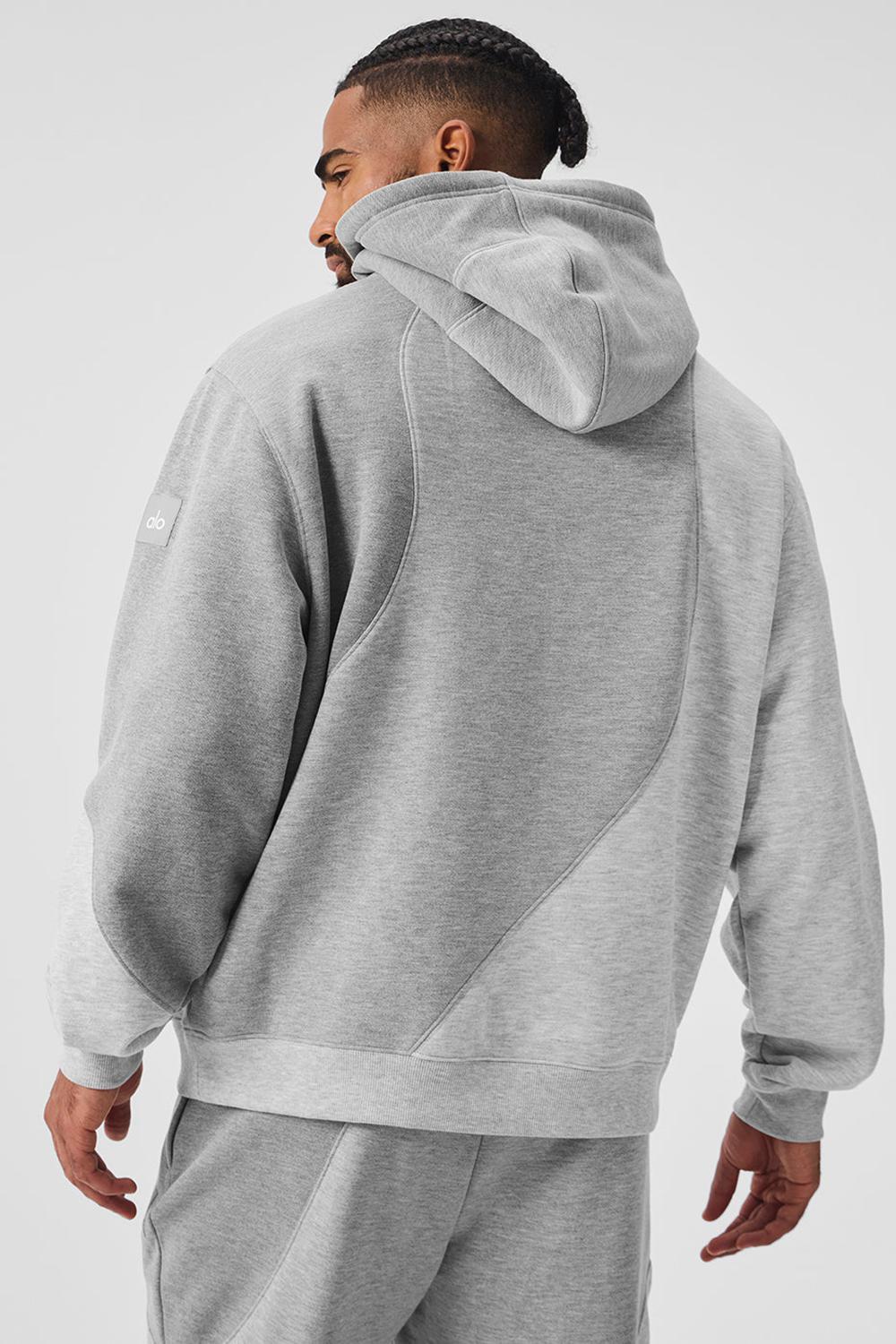 Sudadera con Capucha Alo Yoga Make Waves Hombre Gris | España  FRLU-63910