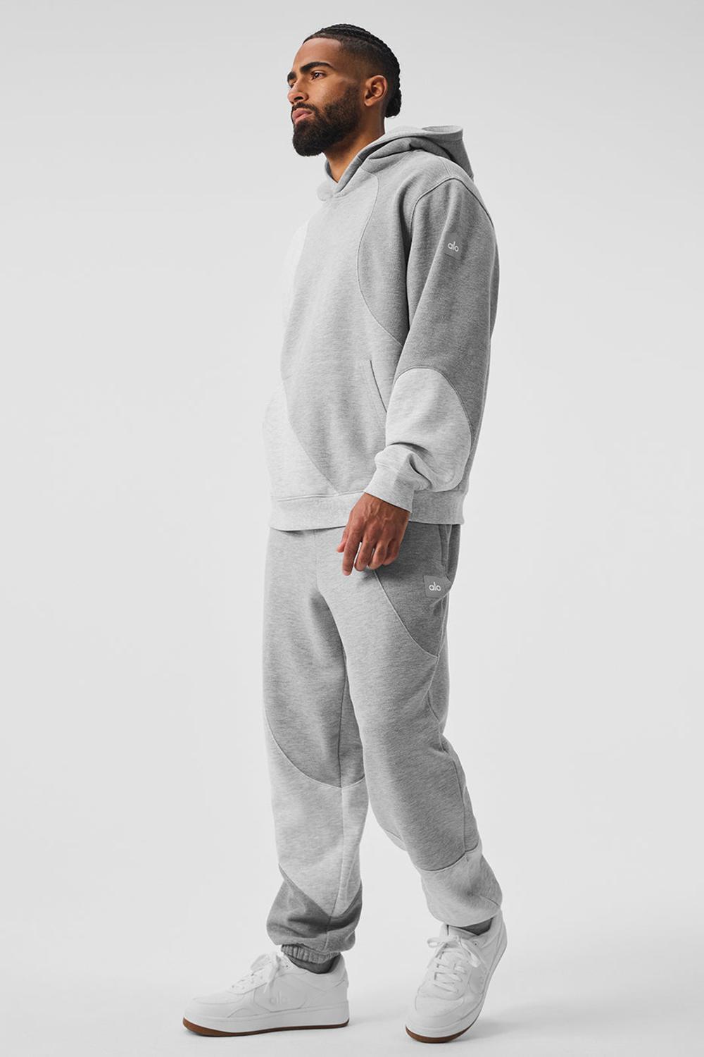 Sudadera con Capucha Alo Yoga Make Waves Hombre Gris | España  FRLU-63910