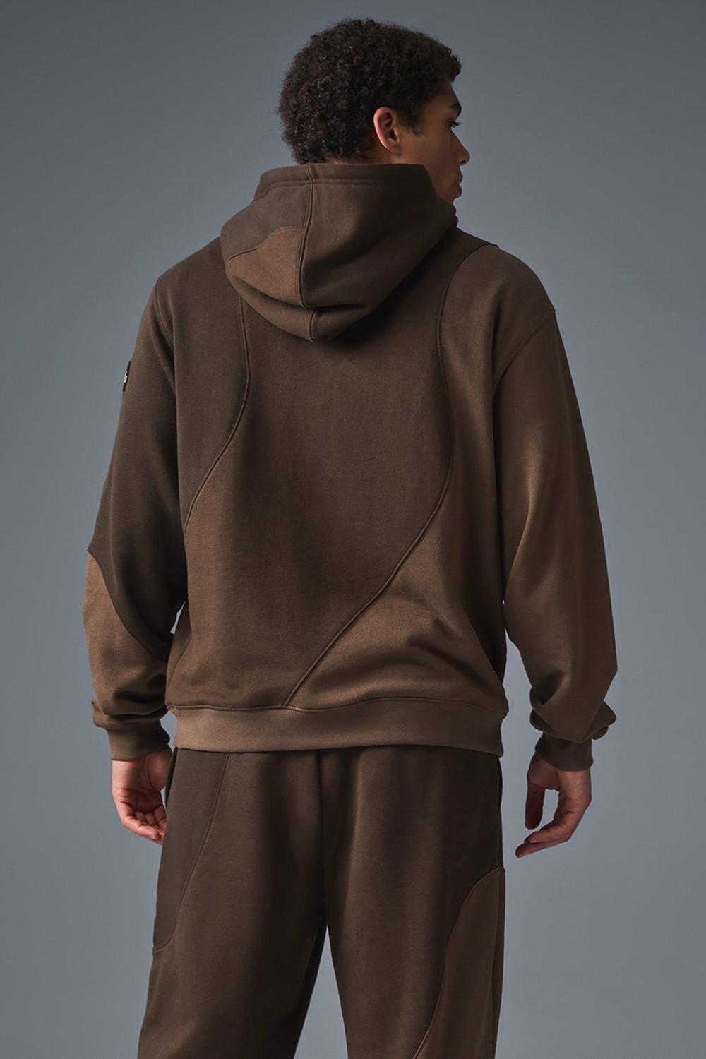Sudadera con Capucha Alo Yoga Make Waves Hombre Espresso Tonal | España  WVZG-87602