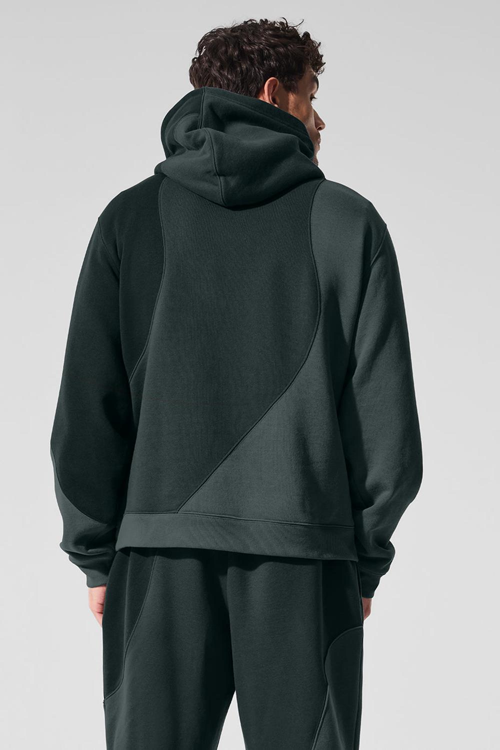 Sudadera con Capucha Alo Yoga Make Waves Hombre Verde | España  MJXD-51269