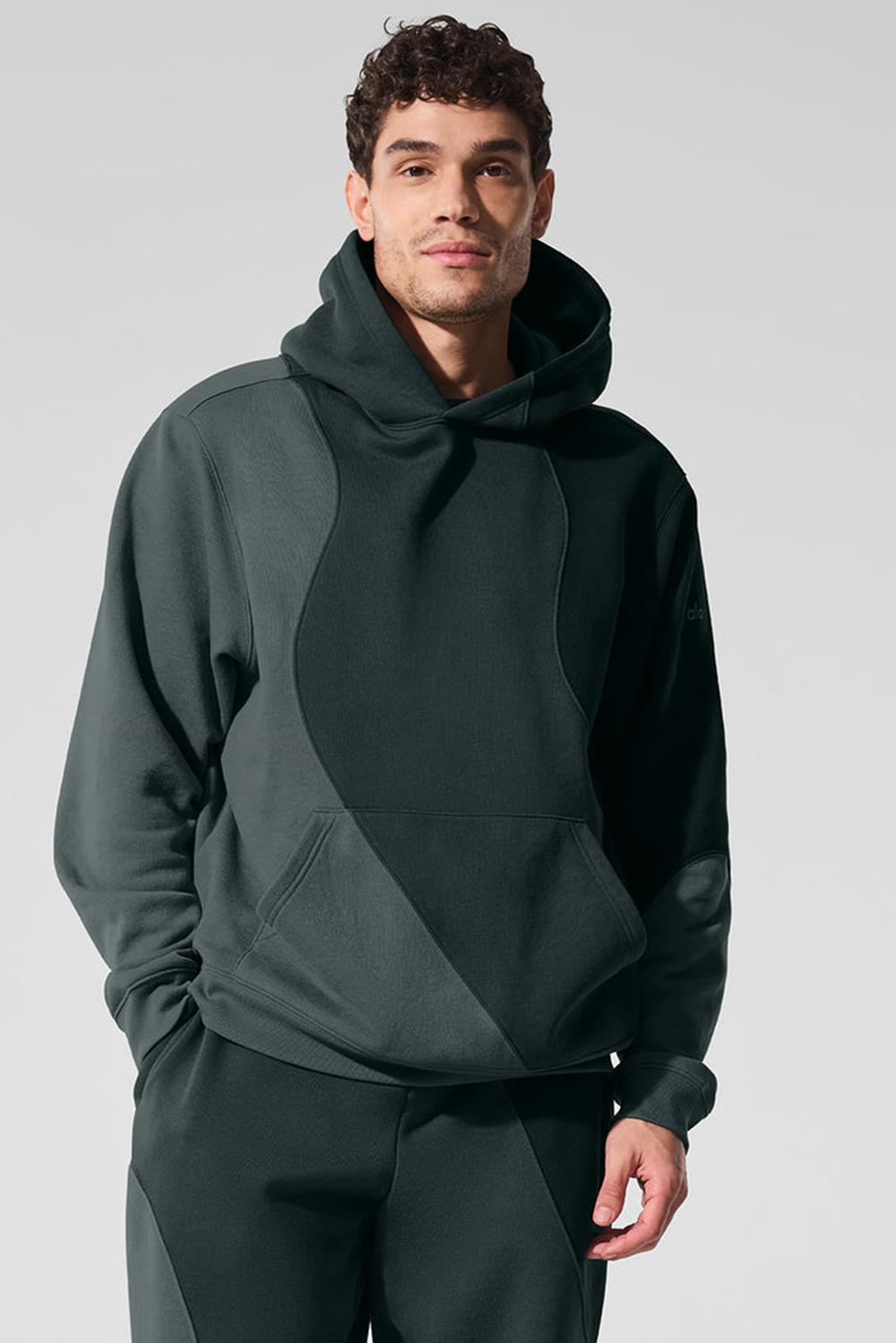 Sudadera con Capucha Alo Yoga Make Waves Hombre Verde | España  MJXD-51269