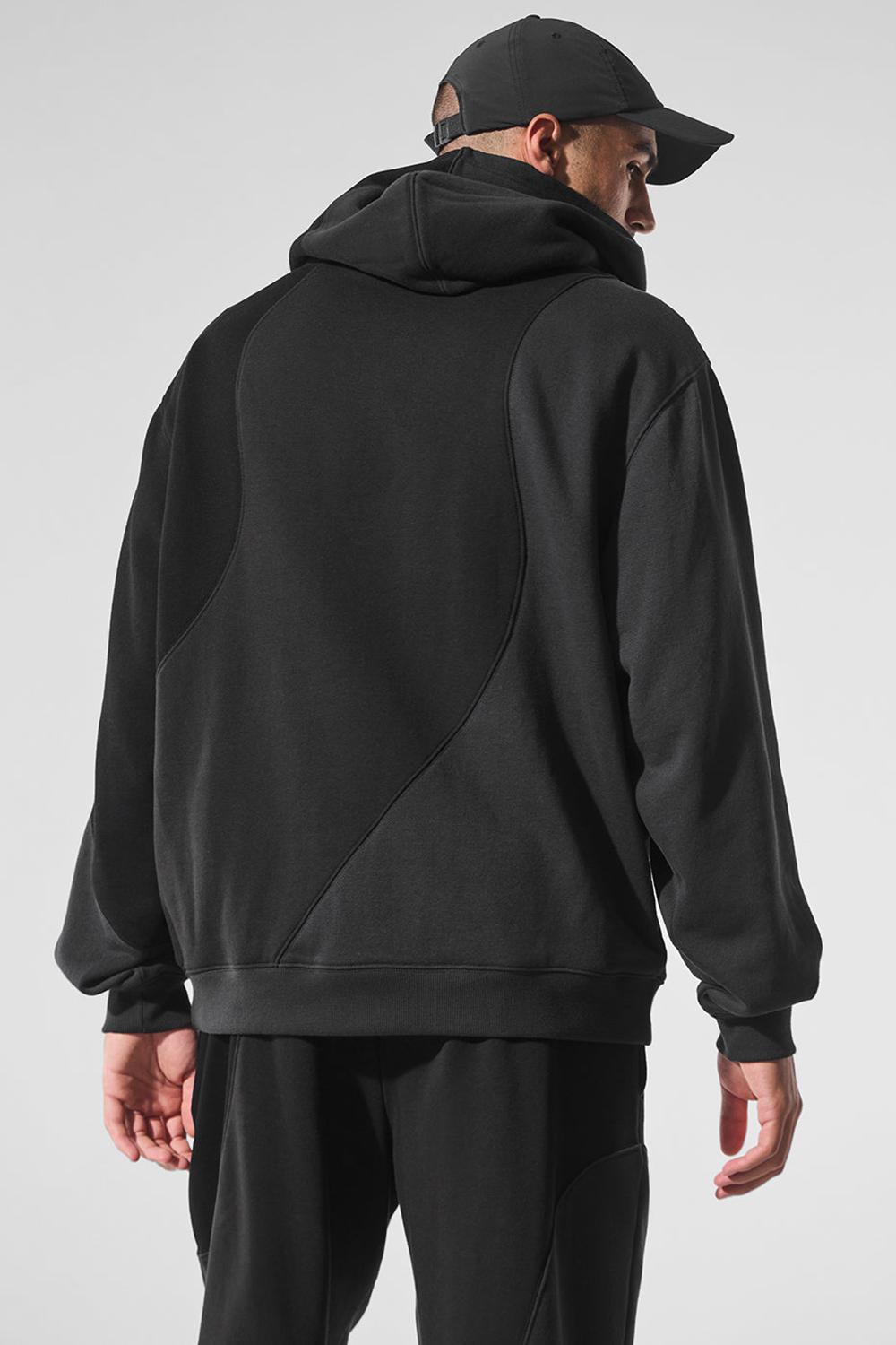 Sudadera con Capucha Alo Yoga Make Waves Hombre Negras | España  MLVJ-23156