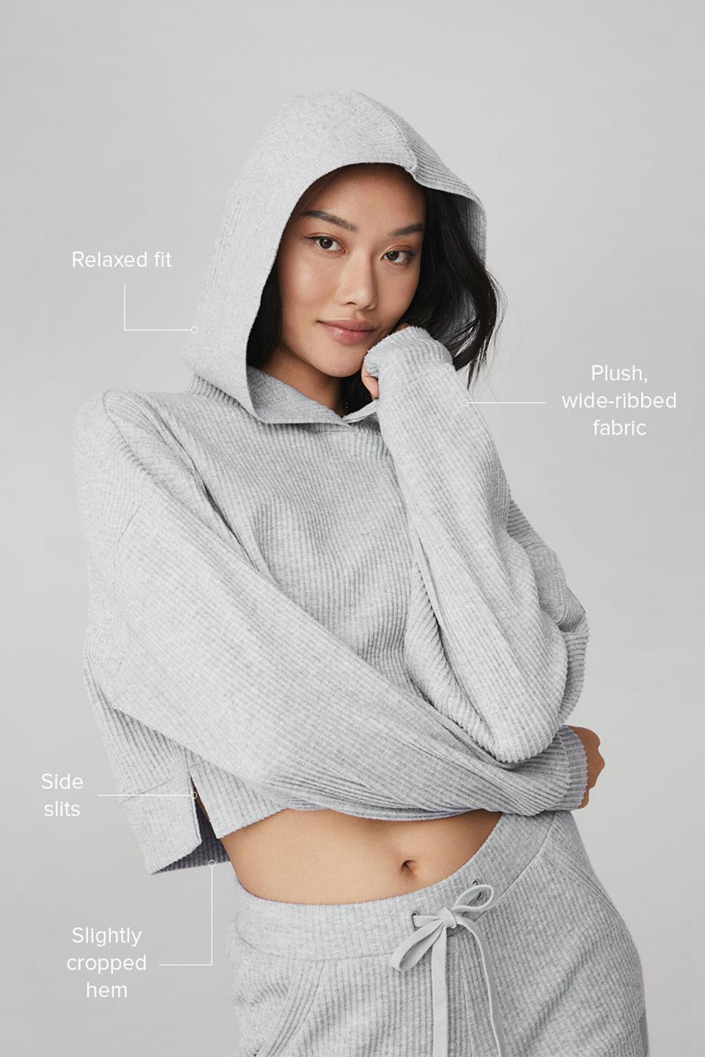 Sudadera con Capucha Alo Yoga Muse Mujer Gris | España  YPFX-65712