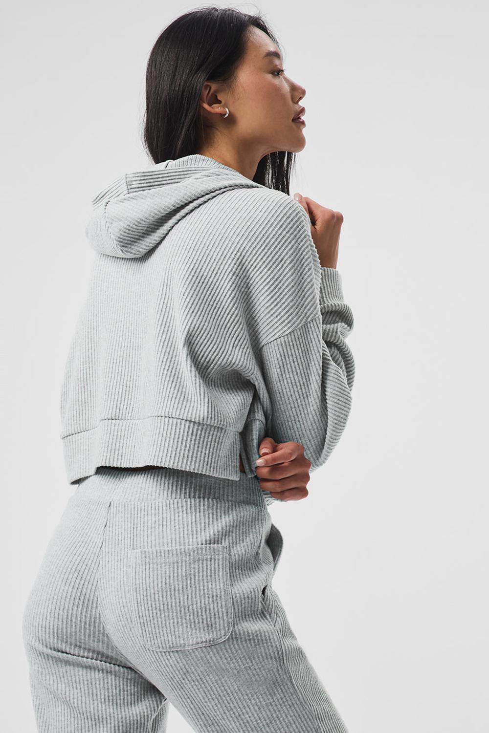 Sudadera con Capucha Alo Yoga Muse Mujer Gris | España  YPFX-65712