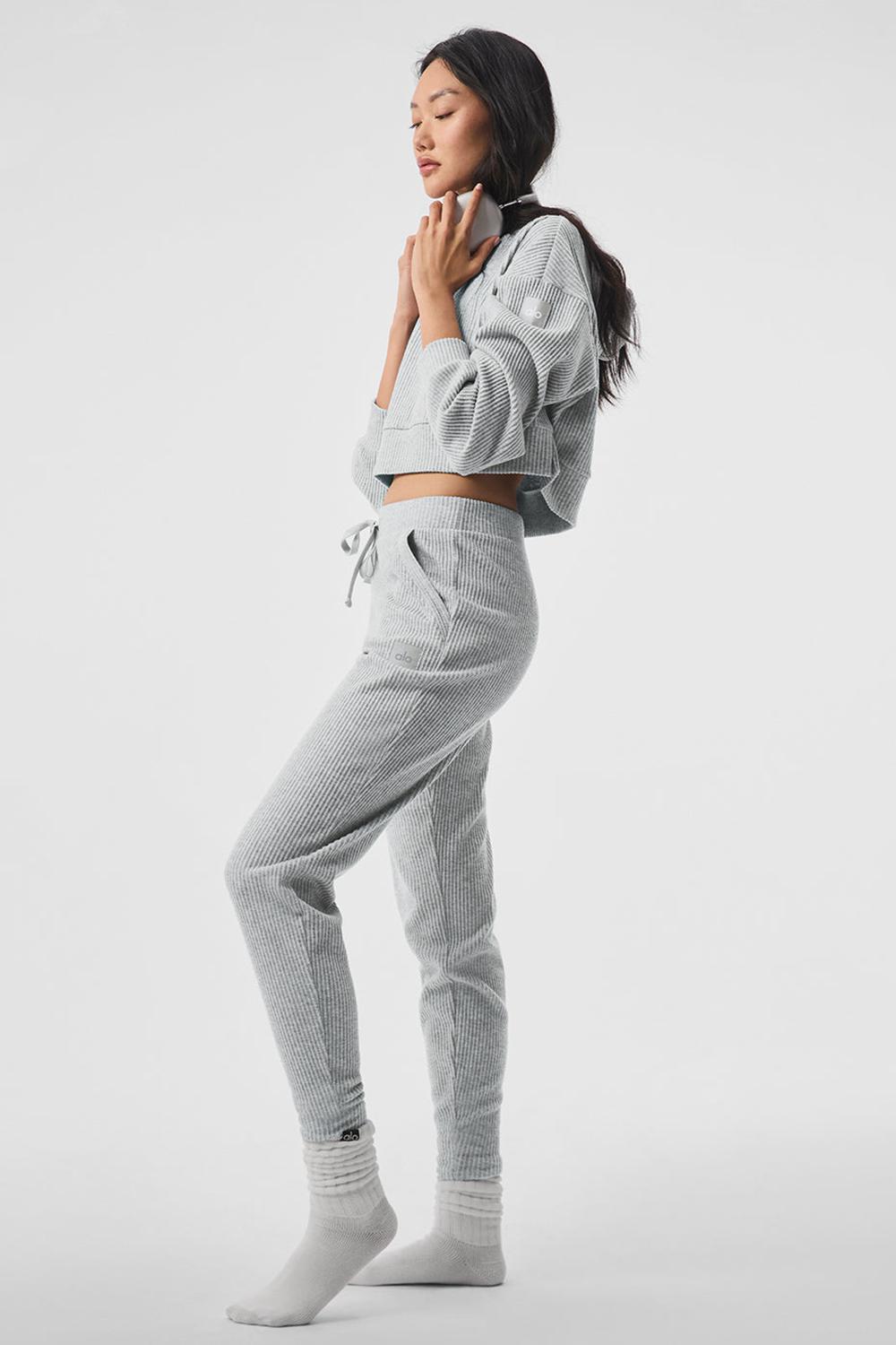 Sudadera con Capucha Alo Yoga Muse Mujer Gris | España  YPFX-65712