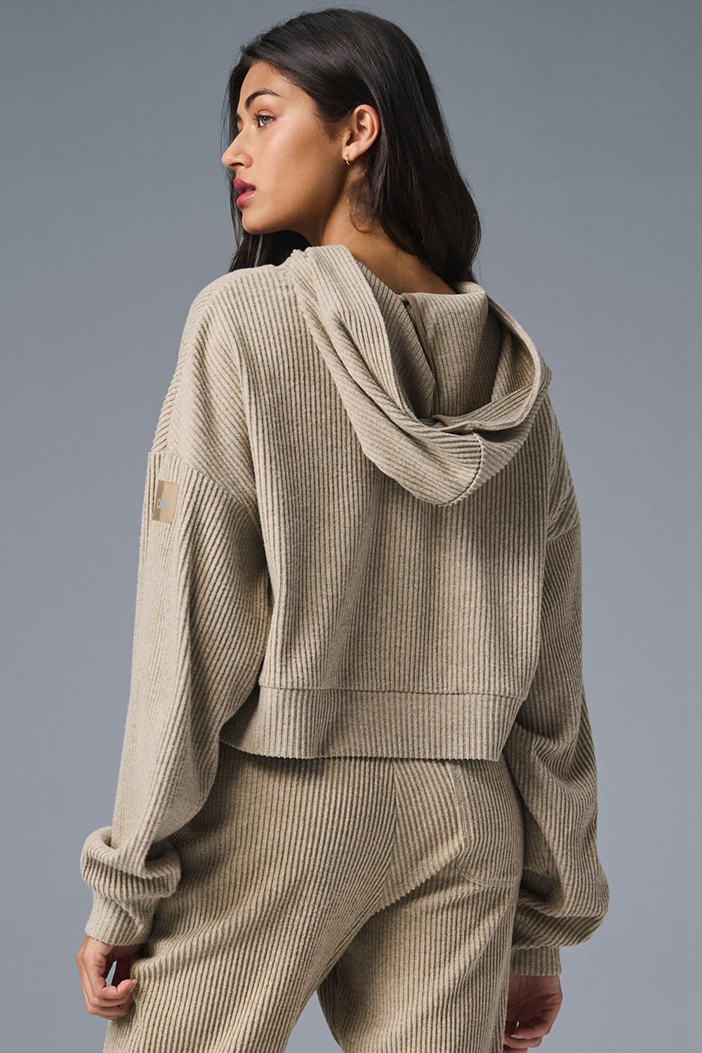 Sudadera con Capucha Alo Yoga Muse Mujer Gravel Heather | España  PEKC-80593