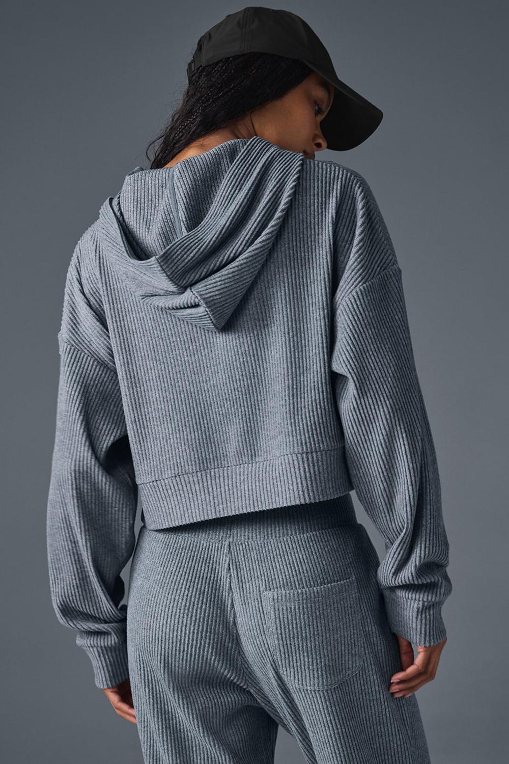 Sudadera con Capucha Alo Yoga Muse Mujer Gris | España  LMQF-26170