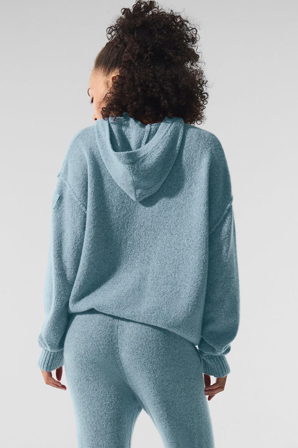 Sudadera con Capucha Alo Yoga New Class Cashmere Mujer Azules | España  ENBX-97524