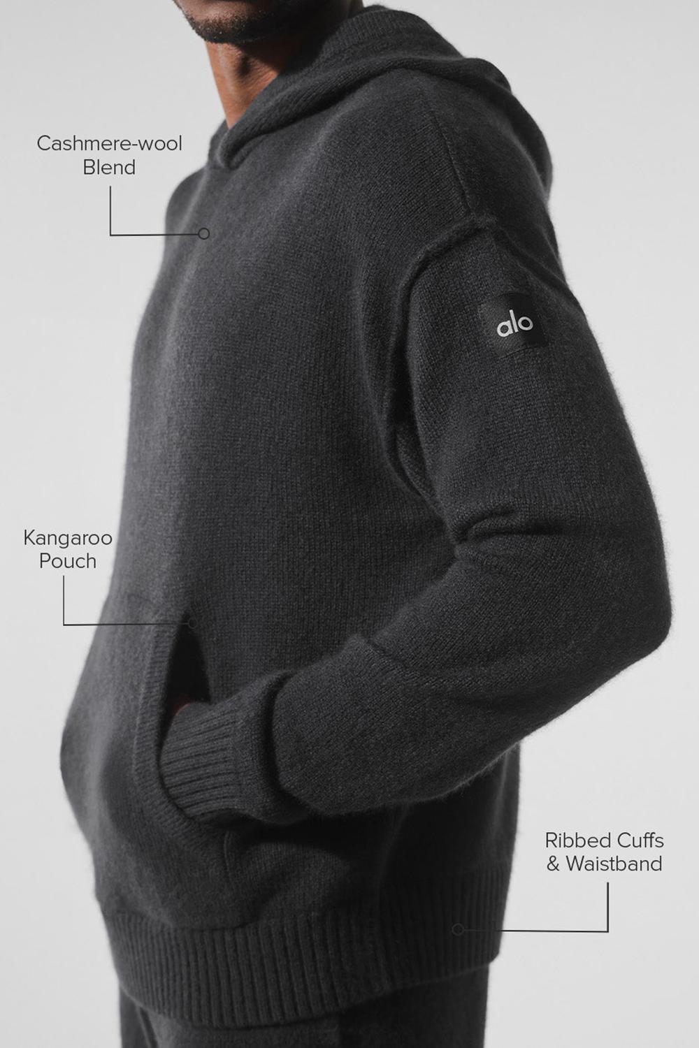 Sudadera con Capucha Alo Yoga New Class Cashmere Hombre Negras | España  YKOH-02378