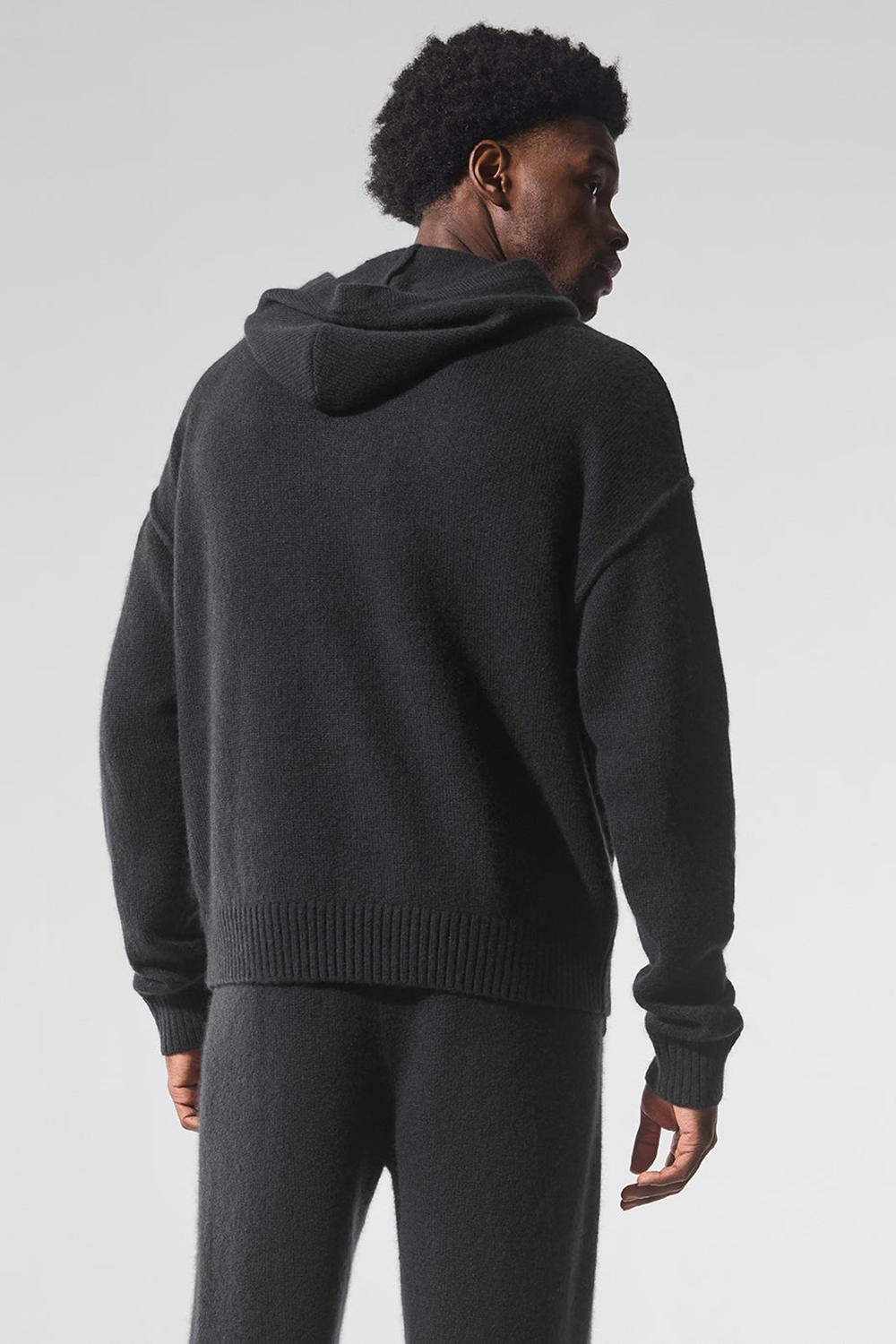 Sudadera con Capucha Alo Yoga New Class Cashmere Hombre Negras | España  YKOH-02378