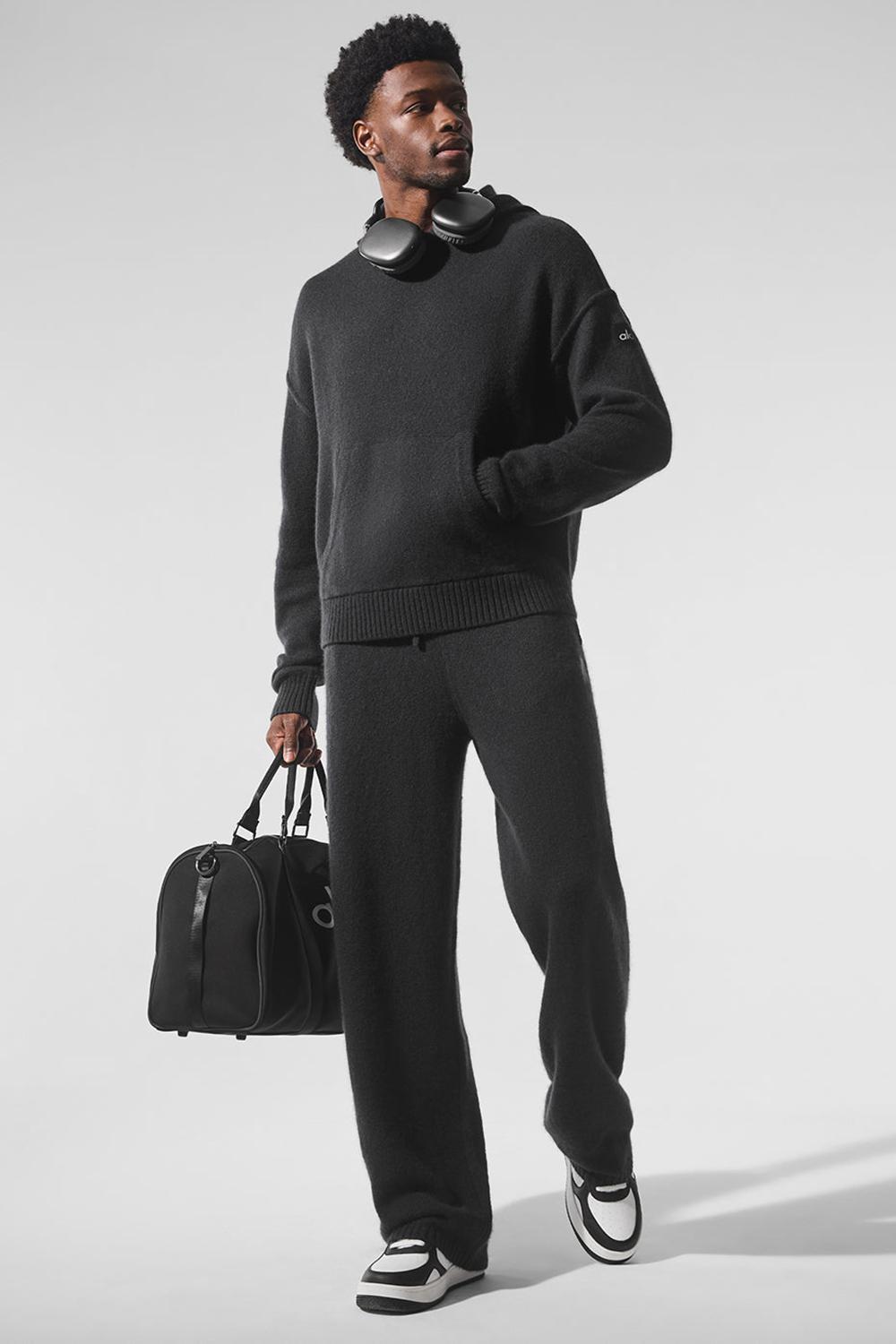 Sudadera con Capucha Alo Yoga New Class Cashmere Hombre Negras | España  YKOH-02378