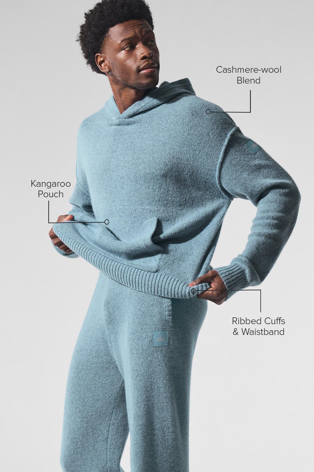 Sudadera con Capucha Alo Yoga New Class Cashmere Hombre Azules | España  UMSG-48153