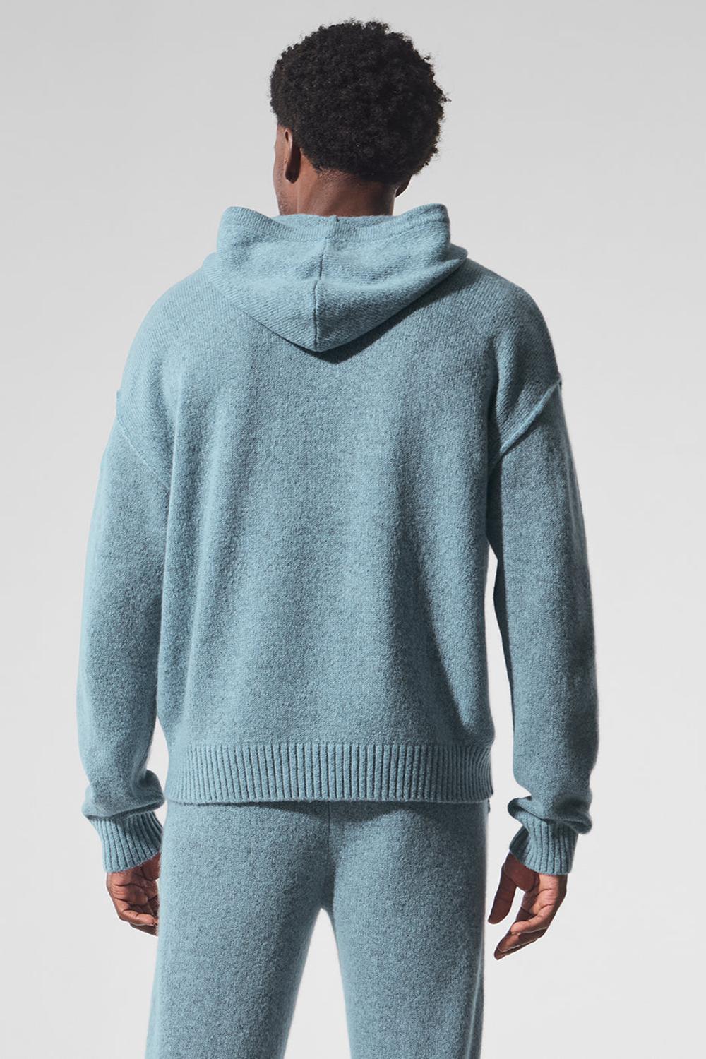 Sudadera con Capucha Alo Yoga New Class Cashmere Hombre Azules | España  UMSG-48153