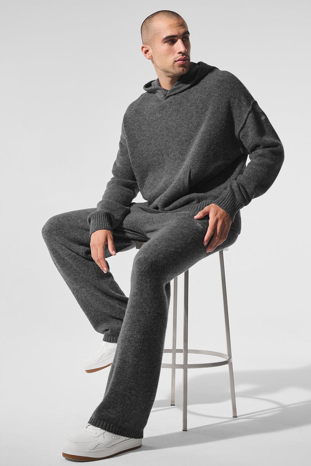Sudadera con Capucha Alo Yoga New Class Cashmere Hombre Plateadas Gris | España  YPCO-05698