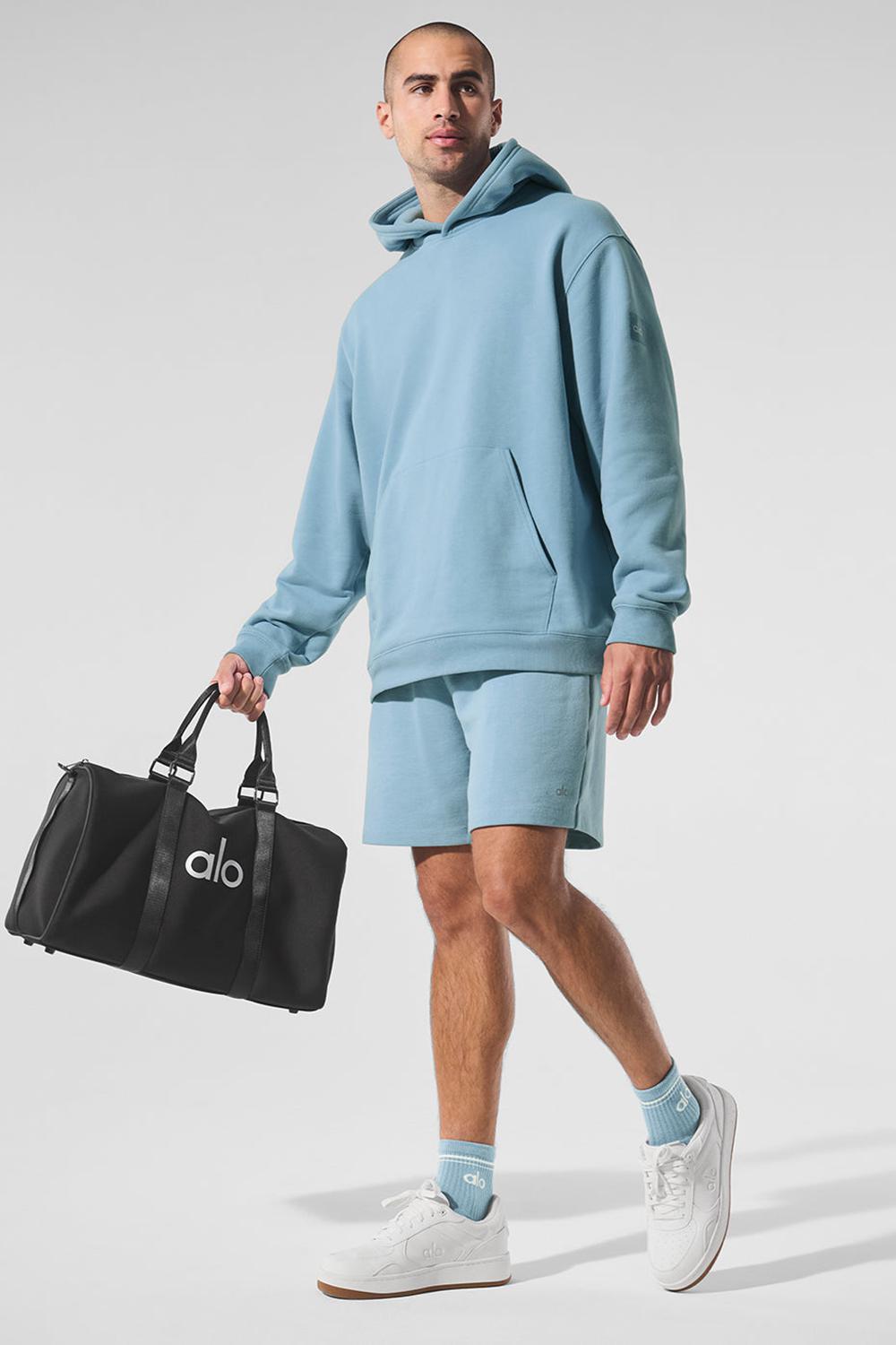 Sudadera con Capucha Alo Yoga Renown Heavy Weight Hombre Azules | España  CJBP-49786